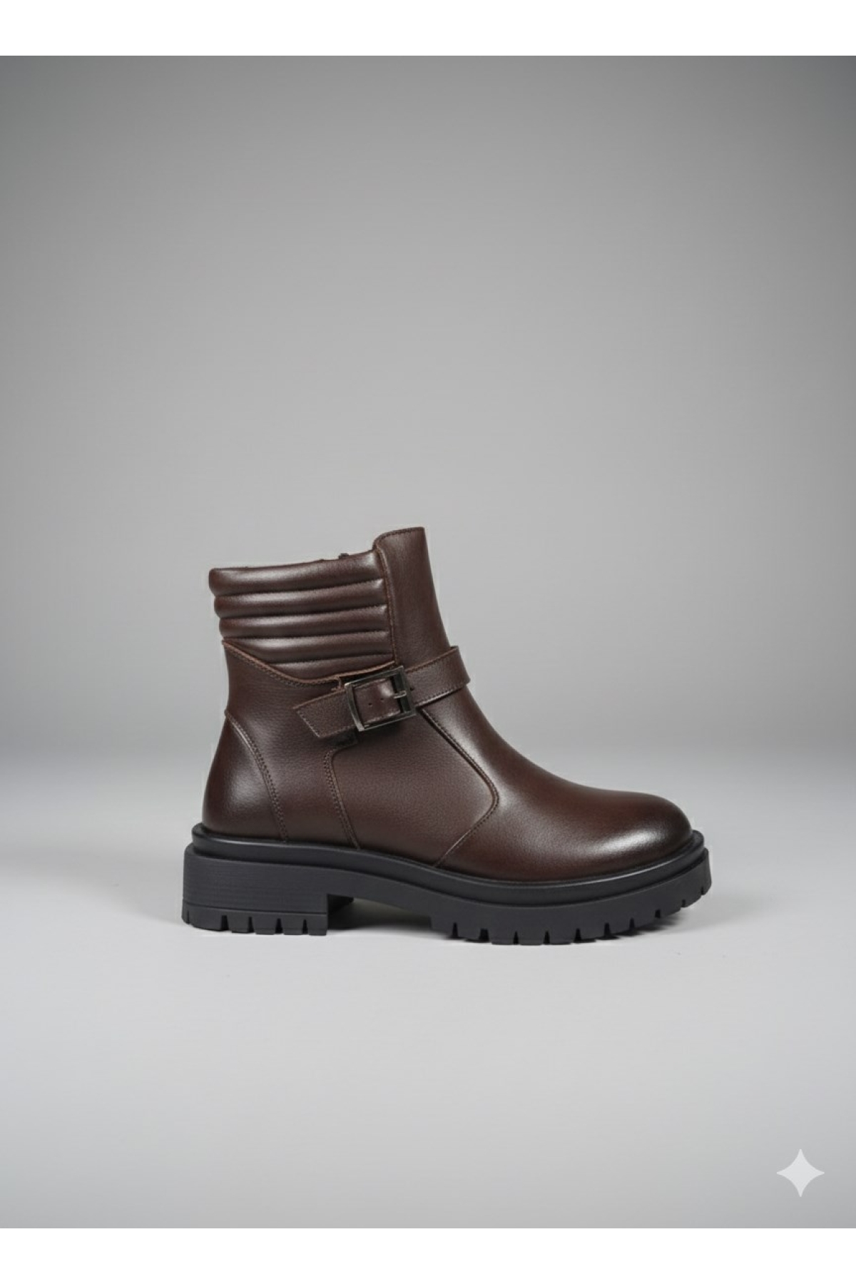 Marka Yılmaz Marka Yılmaz Kahverengi Öztürk Marka Kısa Topuklu Kemer Tokalı Kadın Deri İçi Kürklü Bot Marka-856 Flo'da! Kahverengi - 2. görsel