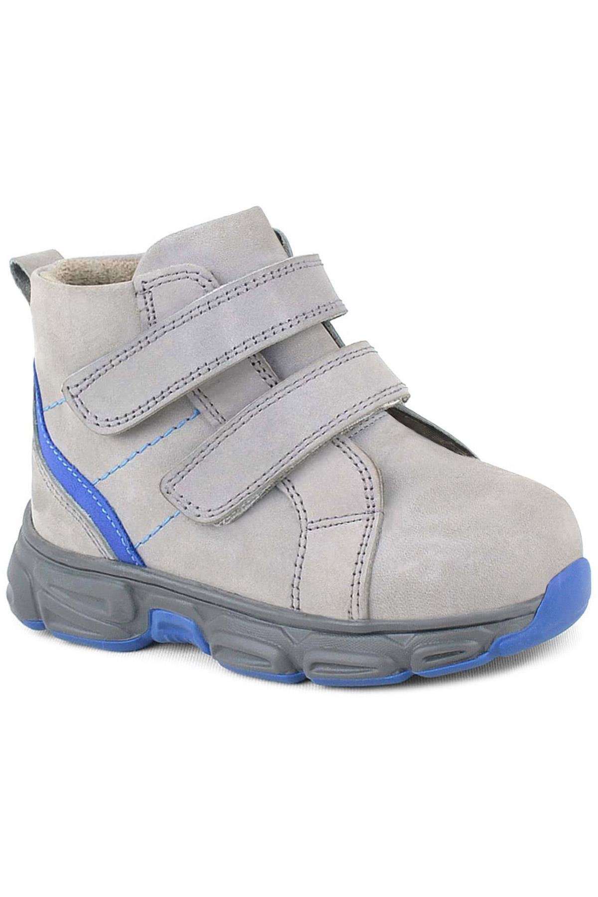 Rakerplus Gri Rakerplus Hakiki Deri Cırtlı Spor Erkek Bebek Bot