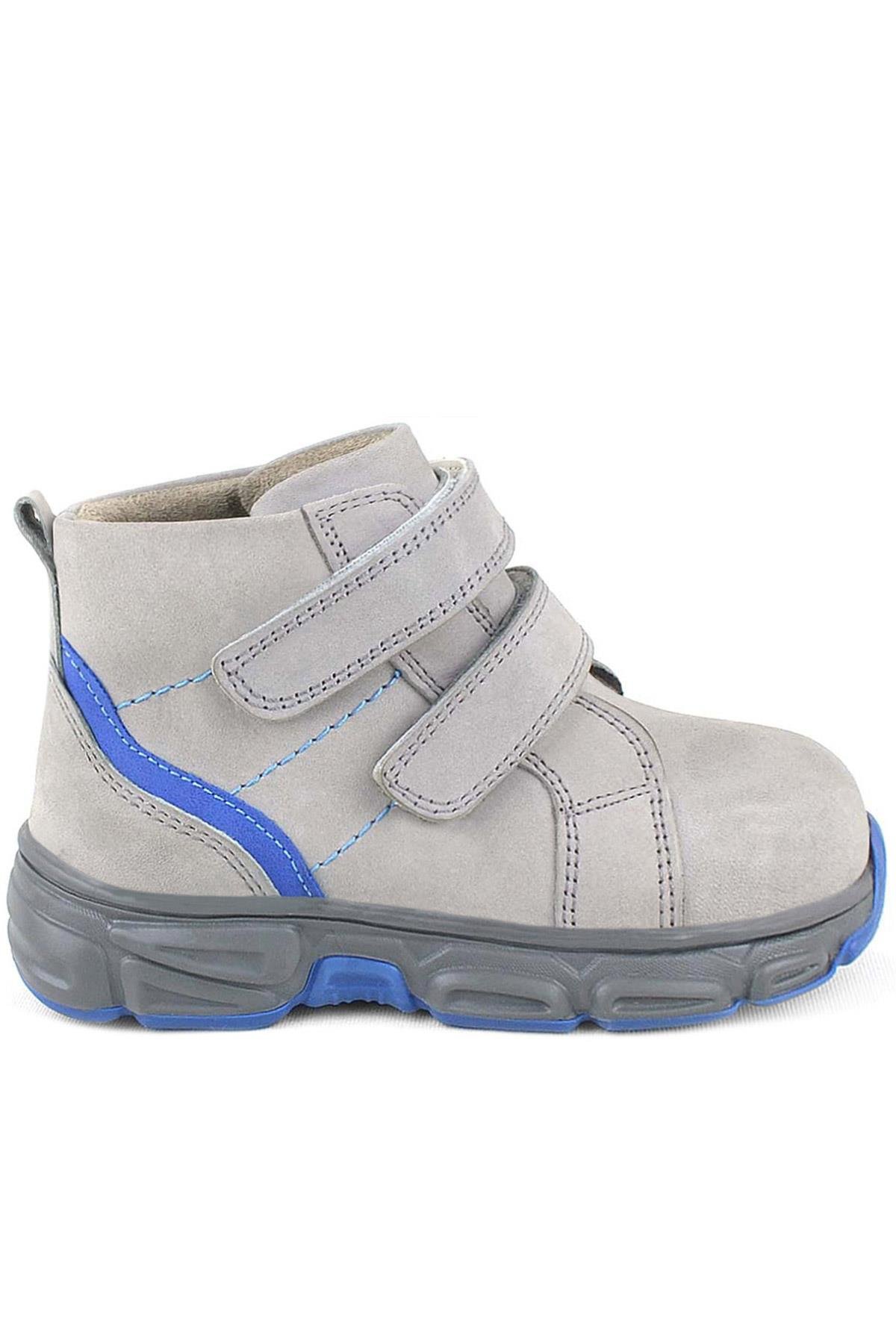Rakerplus Gri Rakerplus Hakiki Deri Cırtlı Spor Erkek Bebek Bot