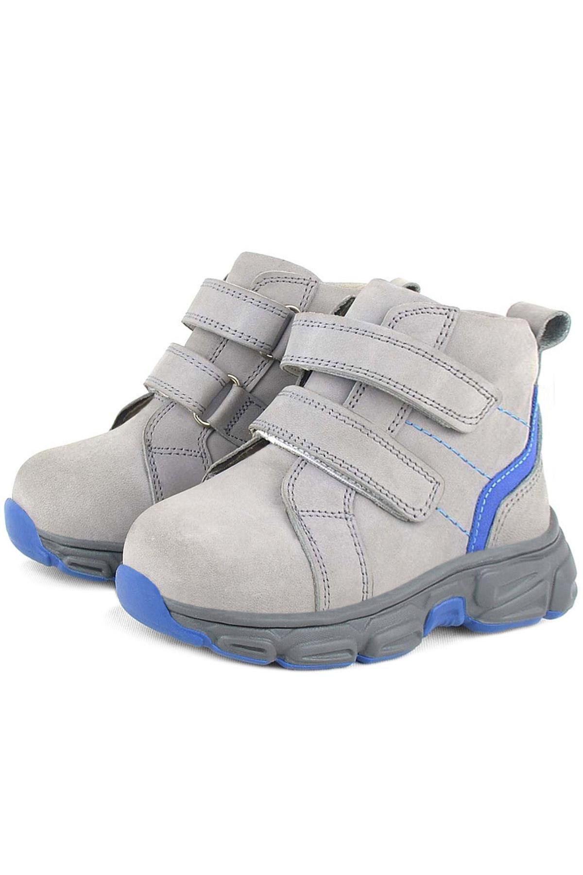 Rakerplus Gri Rakerplus Hakiki Deri Cırtlı Spor Erkek Bebek Bot