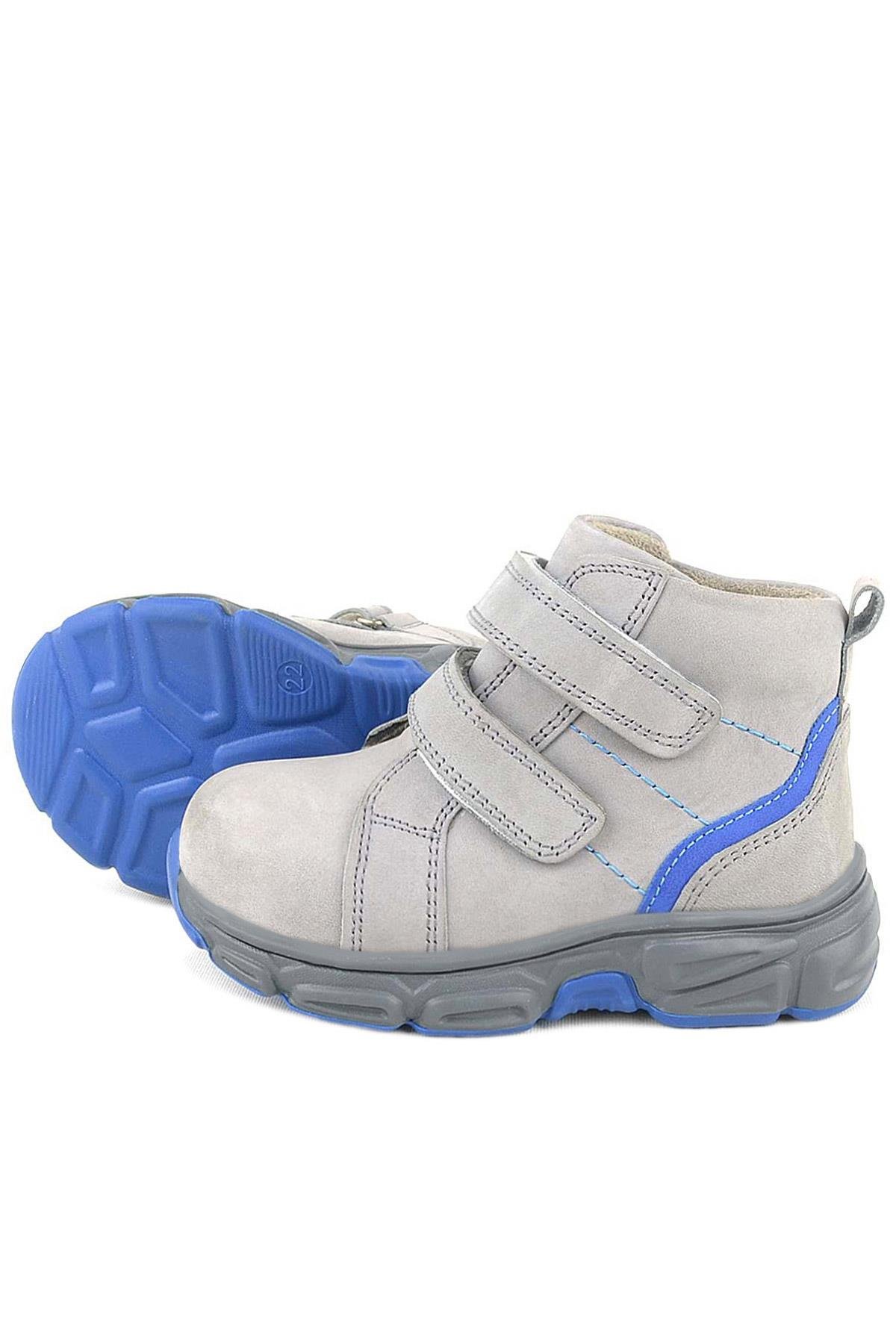 Rakerplus Gri Rakerplus Hakiki Deri Cırtlı Spor Erkek Bebek Bot