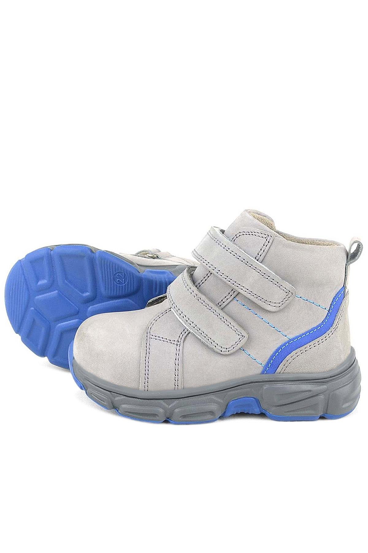 Rakerplus Gri Rakerplus Hakiki Deri Cırtlı Spor Erkek Bebek Bot