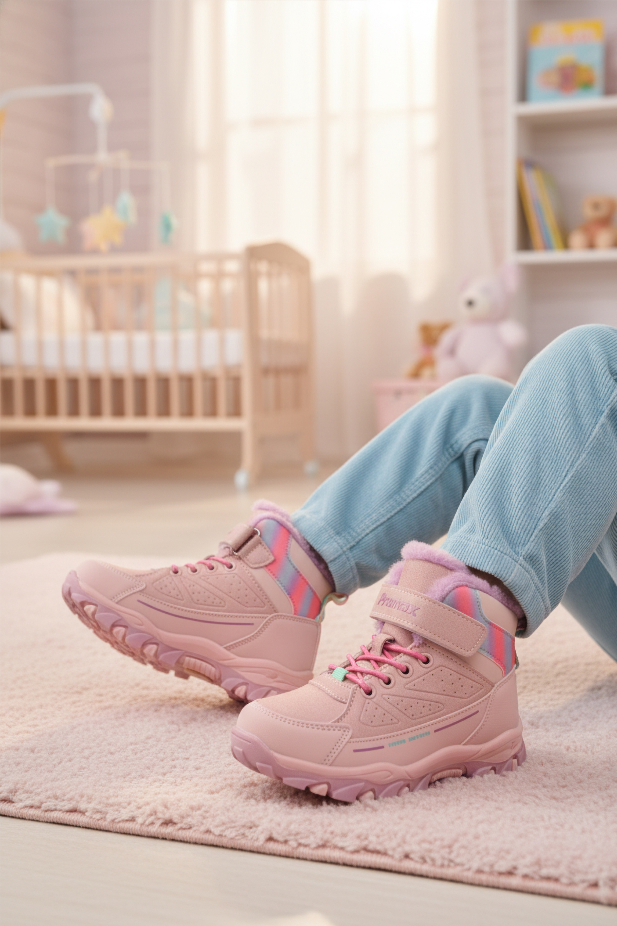 Promax Promax 2082 Cırtlı Kürklü Kaymaz Pembe Kız Çocuk Bot Flo'da! Pembe - 2. görsel