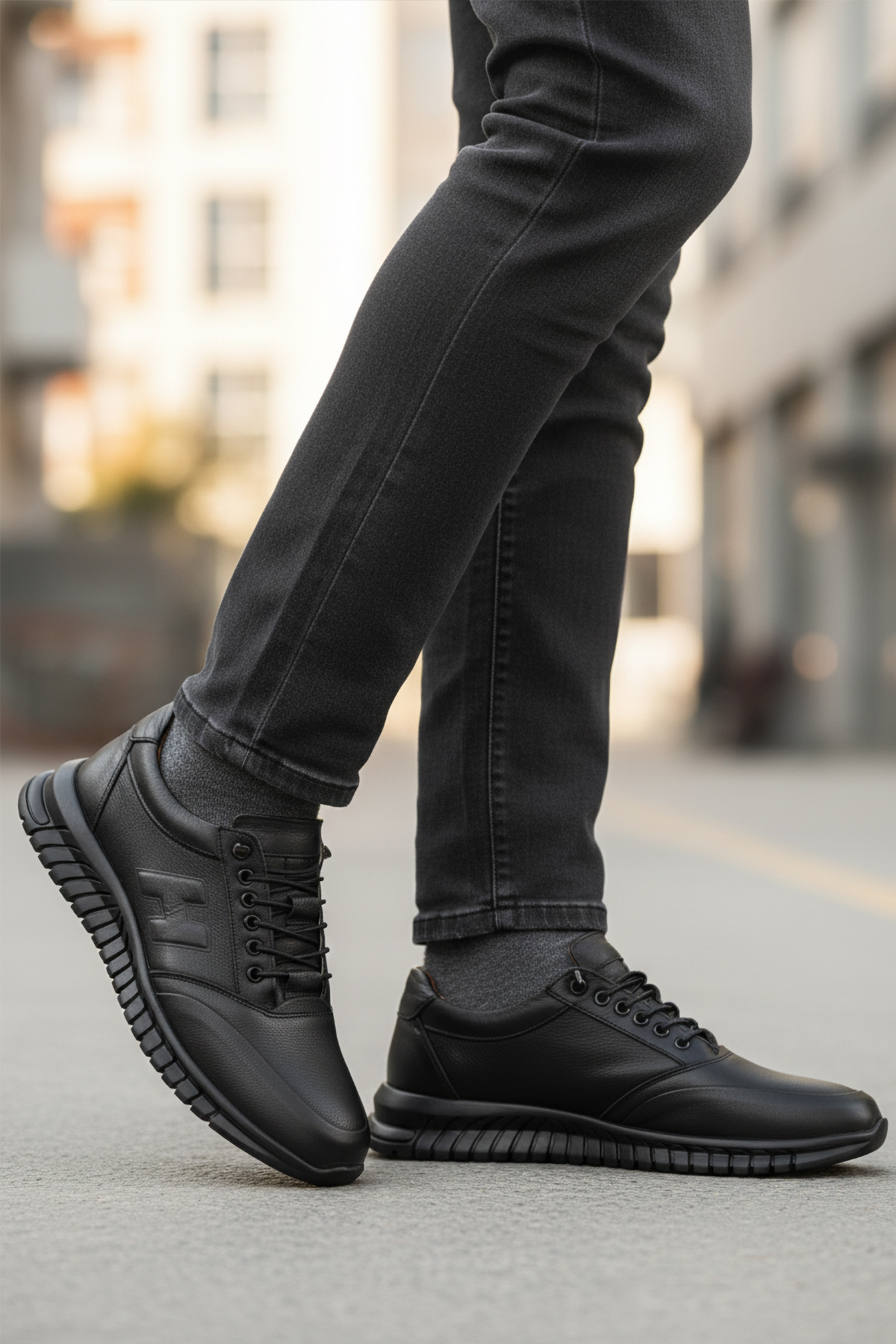Ayakmod Ayakmod 315 Bağcıklı Jel Taban Deri Anatomik Siyah Erkek Günlük Ayakkabı Flo'da! Siyah - 3. görsel