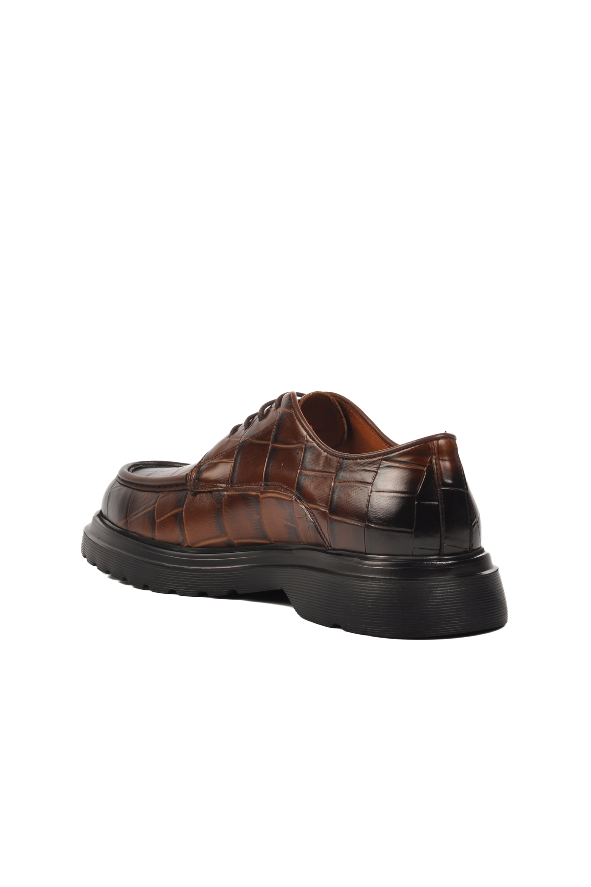 Ayakmod Ayakmod Kahverengi Premium 187 Hakiki Deri Kahve Kroko Erkek Klasik Ayakkabı Flo'da! Kahverengi - 10. görsel