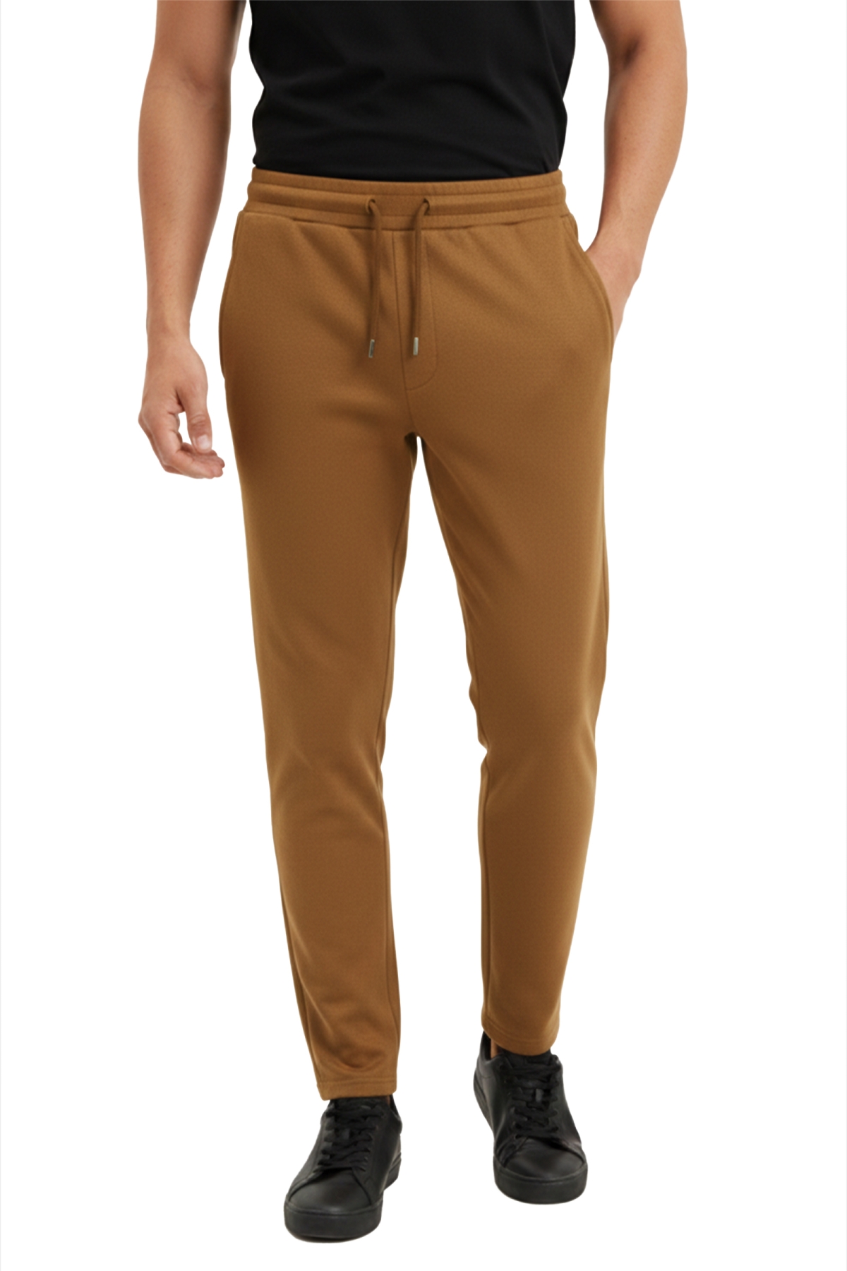 パンツ deepweb depth (deep sea) sweat pants DeepSEA Taba Premium Kırışmayan Süet Dokulu Likralı Dar Paça Erkek