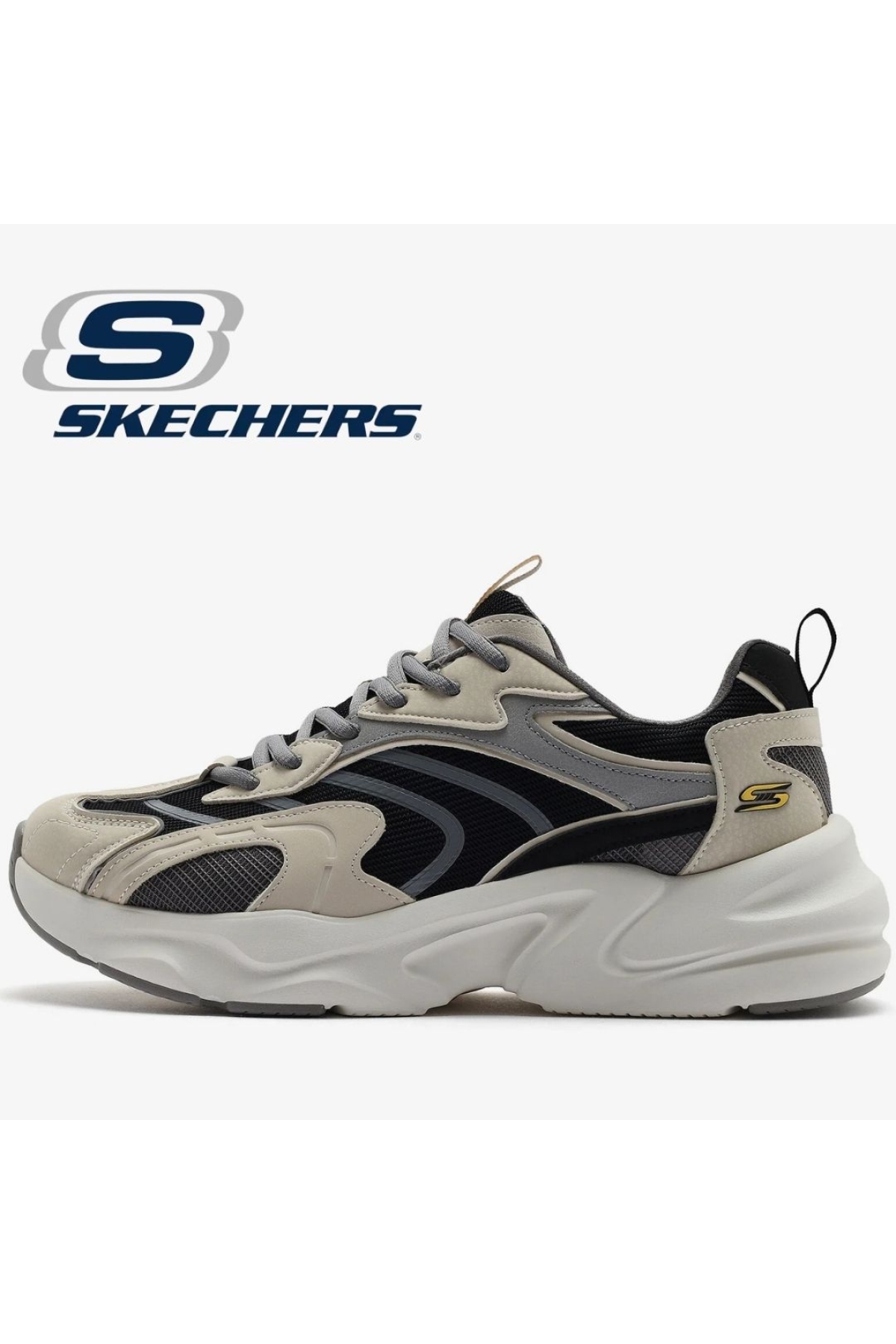 Skechers Skechers Bej Bobs Bamina 2 118326 Erkek Spor Ayakkabı Flo'da! Bej - 5. görsel