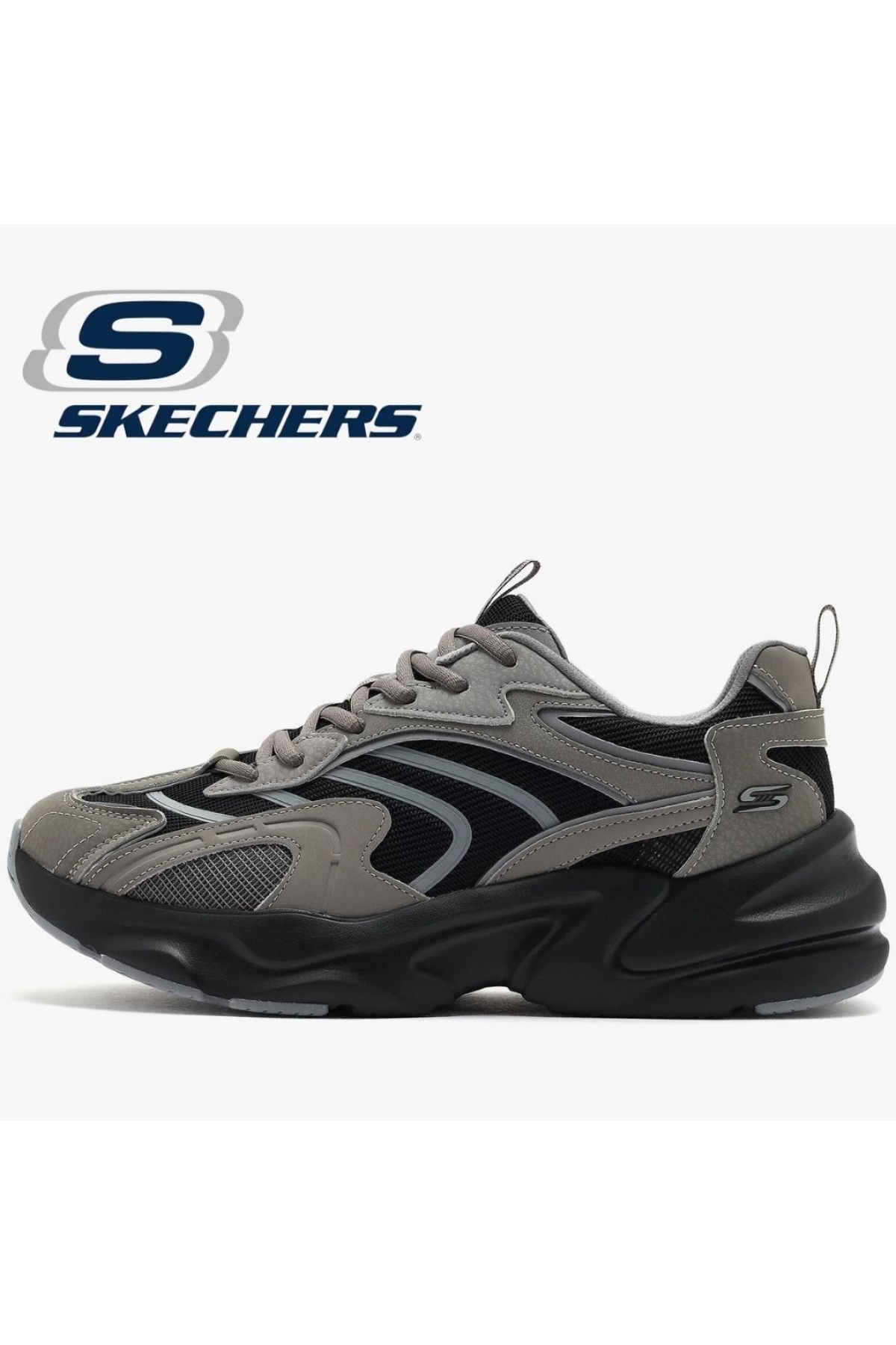 Skechers Skechers Gri Bobs Bamina 2 118326 Erkek Spor Ayakkabı Flo'da! Gri - 5. görsel