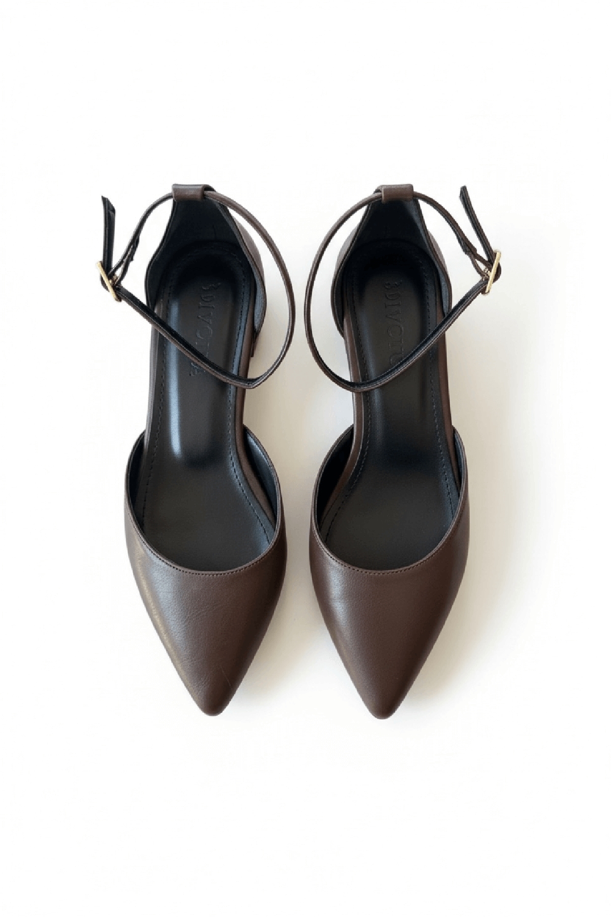 Divolya Divolya Happy Kahverengi ( 3 cm Topuklu ) Sivri Burun Topuklu Ayakkabı Flo'da! Kahverengi - 4. görsel