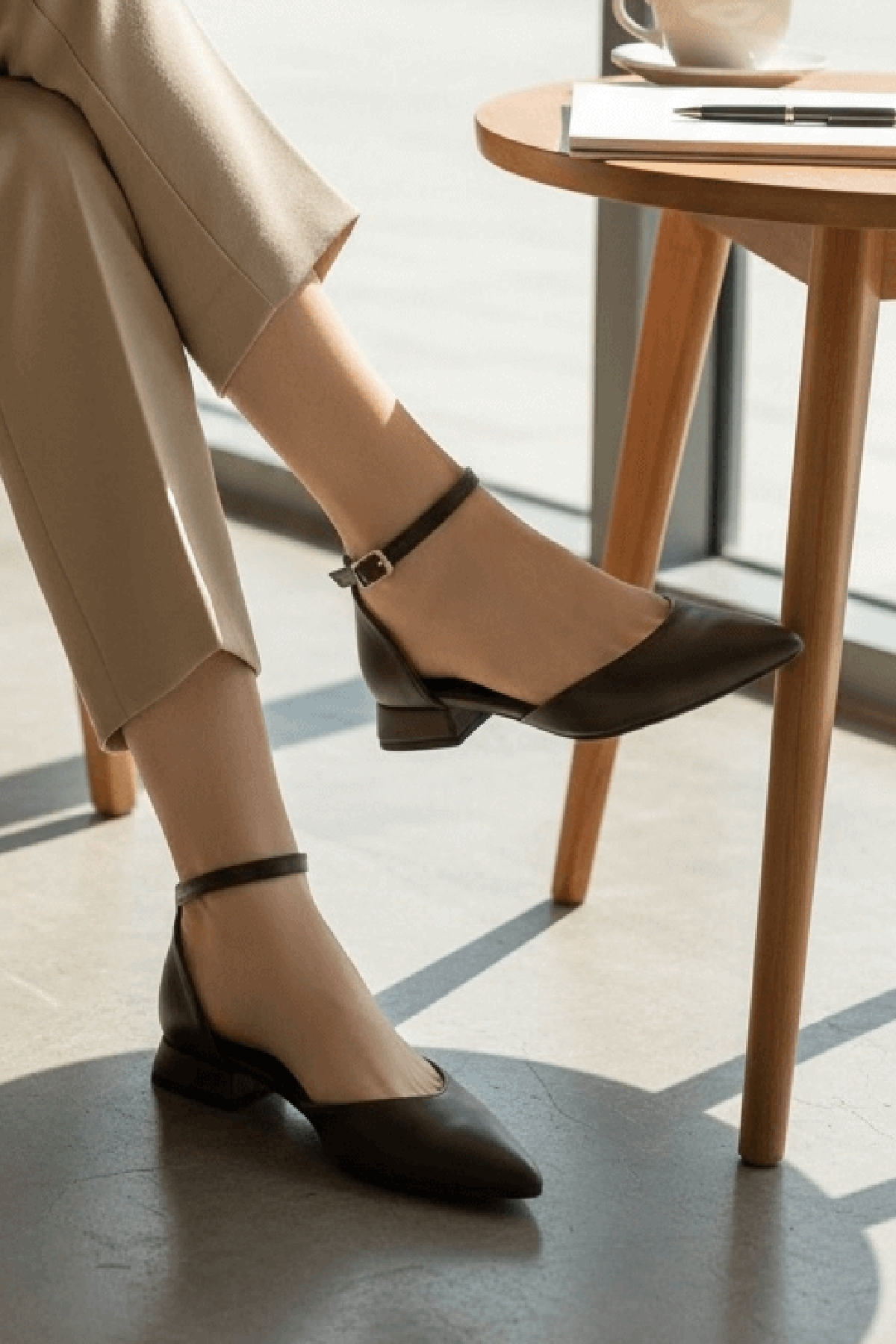 Divolya Divolya Happy Kahverengi ( 3 cm Topuklu ) Sivri Burun Topuklu Ayakkabı Flo'da! Kahverengi - 5. görsel