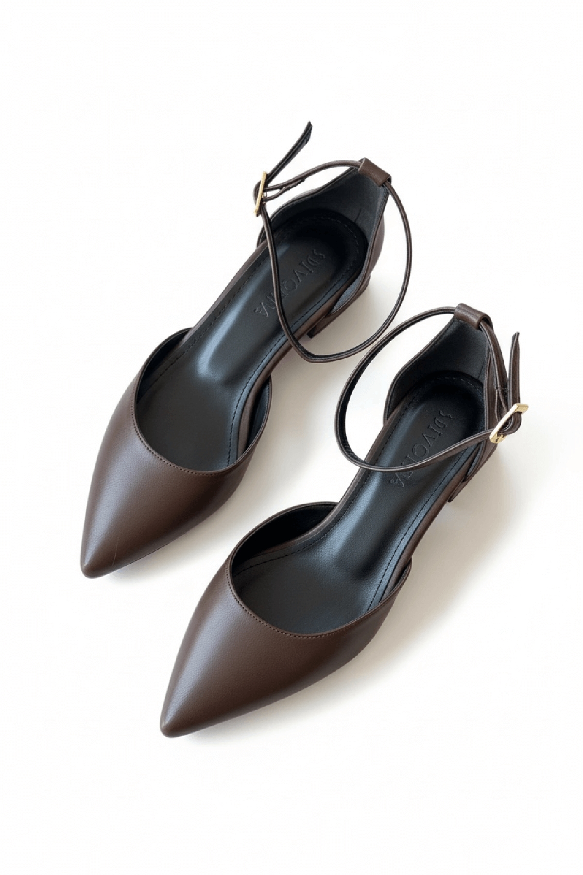 Divolya Divolya Happy Kahverengi ( 3 cm Topuklu ) Sivri Burun Topuklu Ayakkabı Flo'da! Kahverengi - 6. görsel