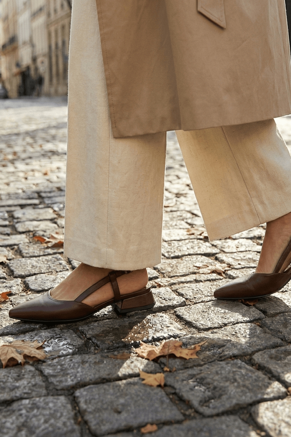 Divolya Divolya Felina Kahverengi Kırışık ( 3 cm Topuklu ) Sivri Burun Topuklu Ayakkabı Flo'da! Kahverengi - 5. görsel