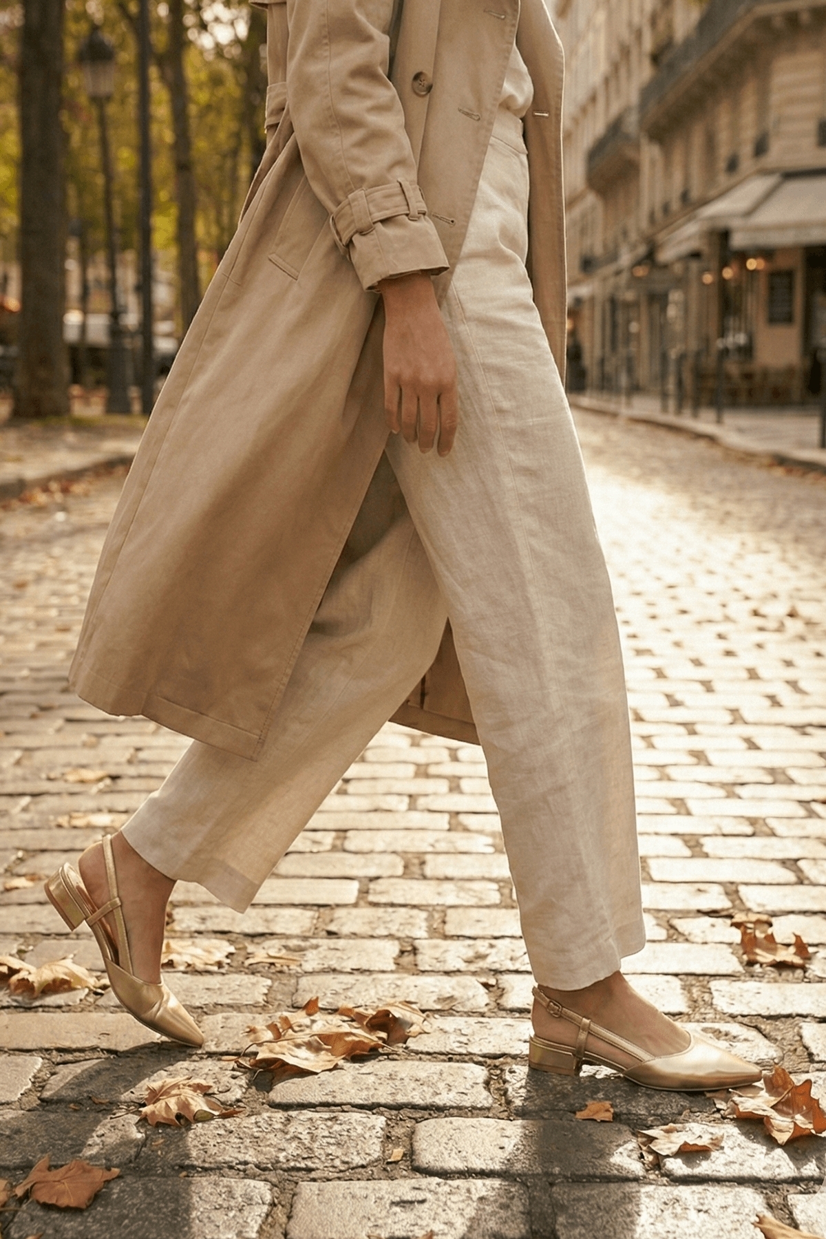 Divolya Divolya Altın Felina Gold Kırışık ( 3 cm Topuklu ) Sivri Burun Topuklu Ayakkabı Flo'da! Altın - 3. görsel