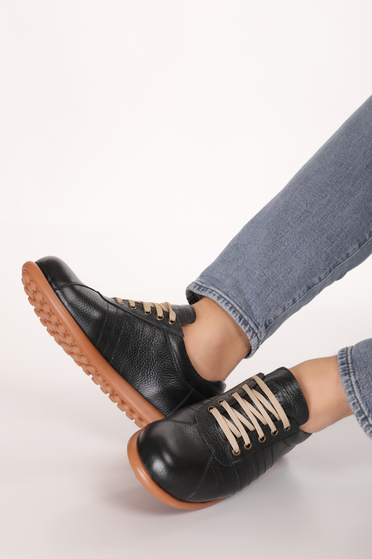 Gondol Kundura Lacivert Gondol Kundura Gondol İçi Dışı Hakiki Deri Günlük Rahat Casual Ayakkabı Pelotaz