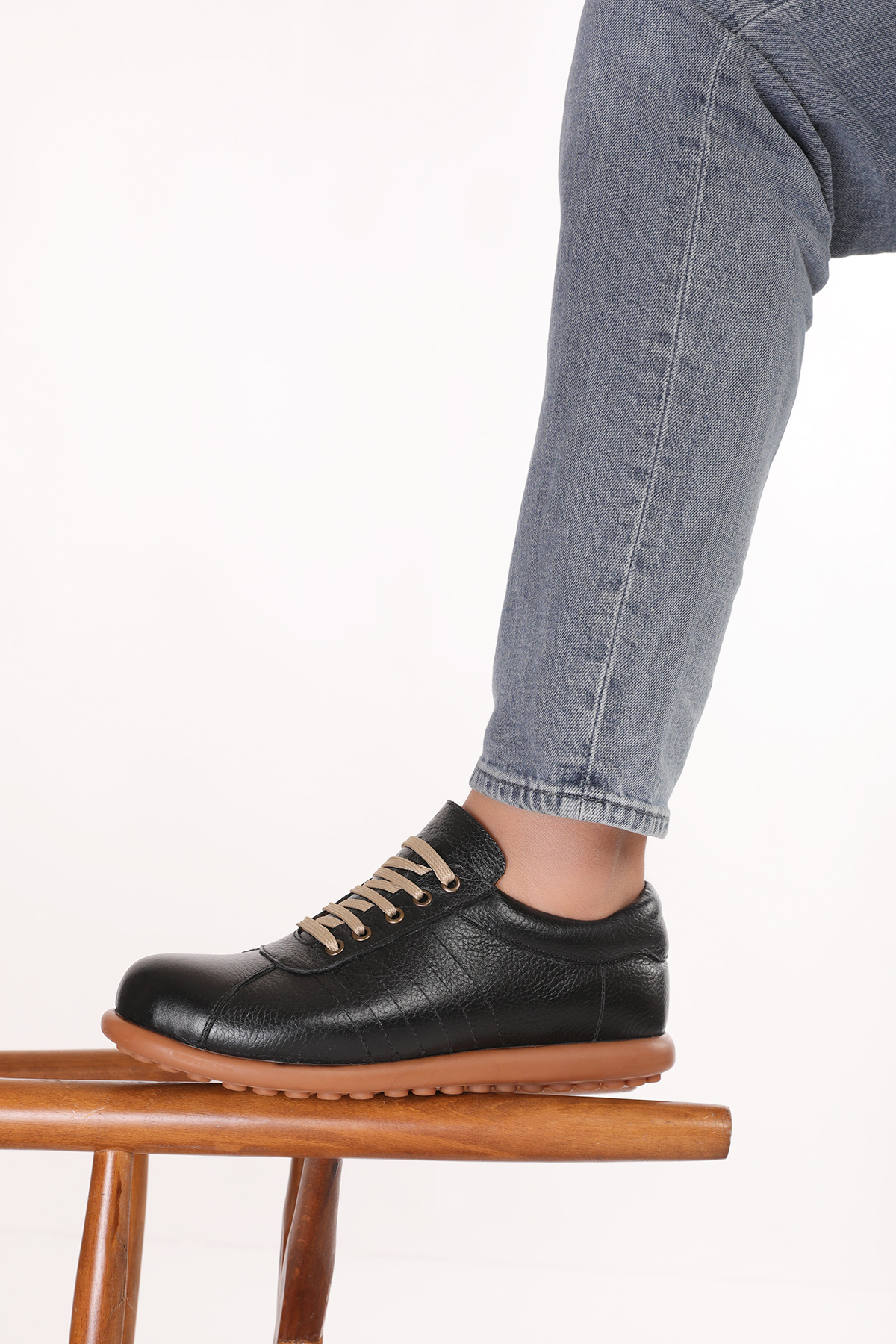 Gondol Kundura Lacivert Gondol Kundura Gondol İçi Dışı Hakiki Deri Günlük Rahat Casual Ayakkabı Pelotaz