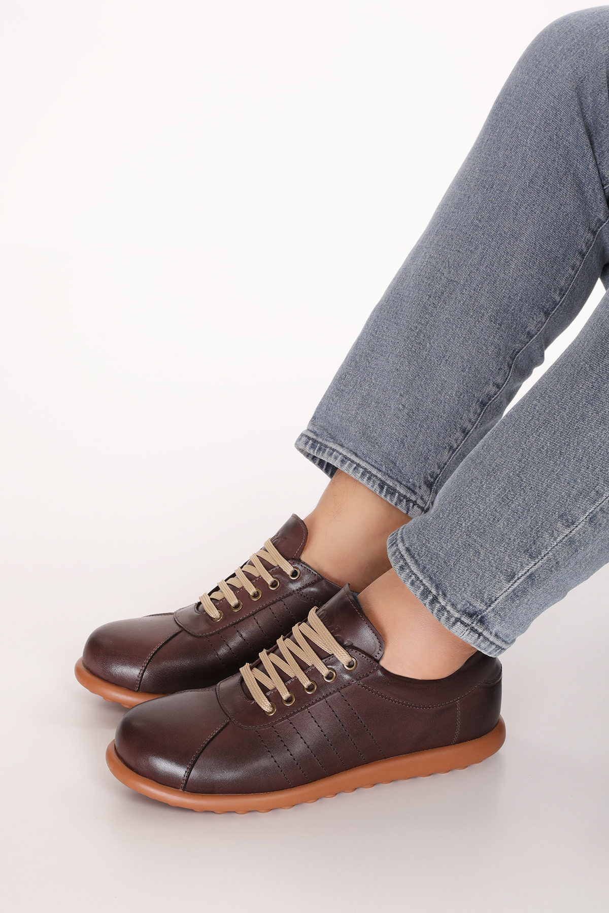 Gondol Kundura Lacivert Gondol Kundura Gondol İçi Dışı Hakiki Deri Günlük Rahat Casual Ayakkabı Pelotaz