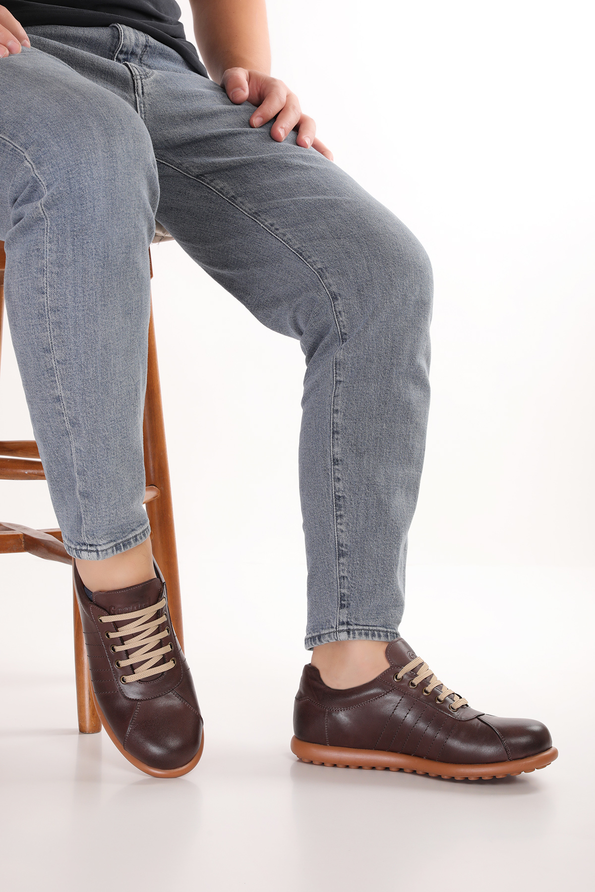 Gondol Kundura Lacivert Gondol Kundura Gondol İçi Dışı Hakiki Deri Günlük Rahat Casual Ayakkabı Pelotaz