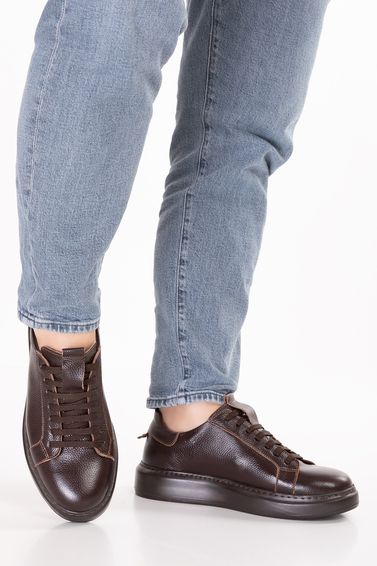 Gondol Kundura Siyah Gondol Kundura Gondol İçi Dışı Hakiki Deri Günlük Rahat Ayakkabı mals.352