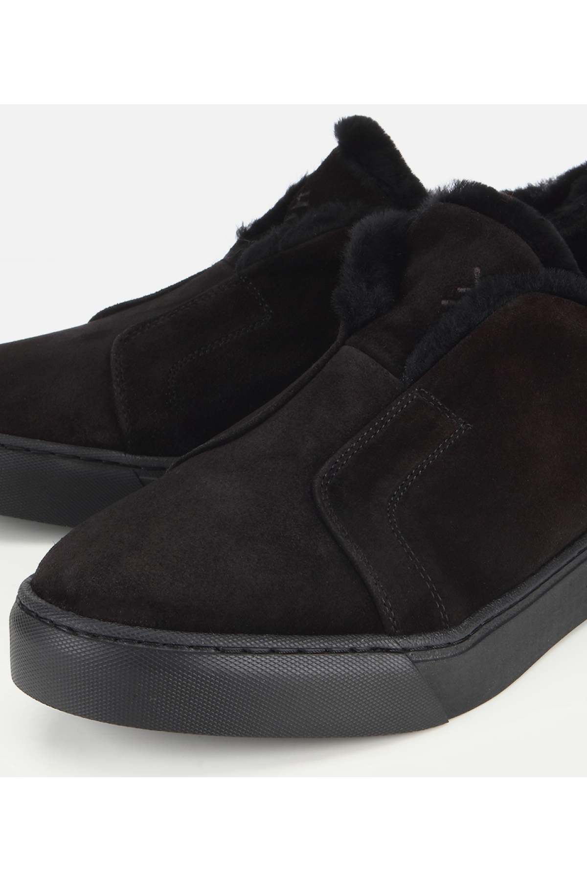 Hotiç Siyah Hotiç Süet Deri Erkek İçi Kürklü Günlük Ayakkabı