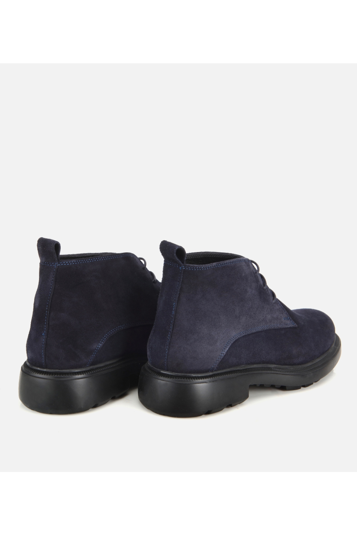 Hotiç Lacivert Hotiç Süet Deri Erkek Bağcık Detaylı Klasik Bot