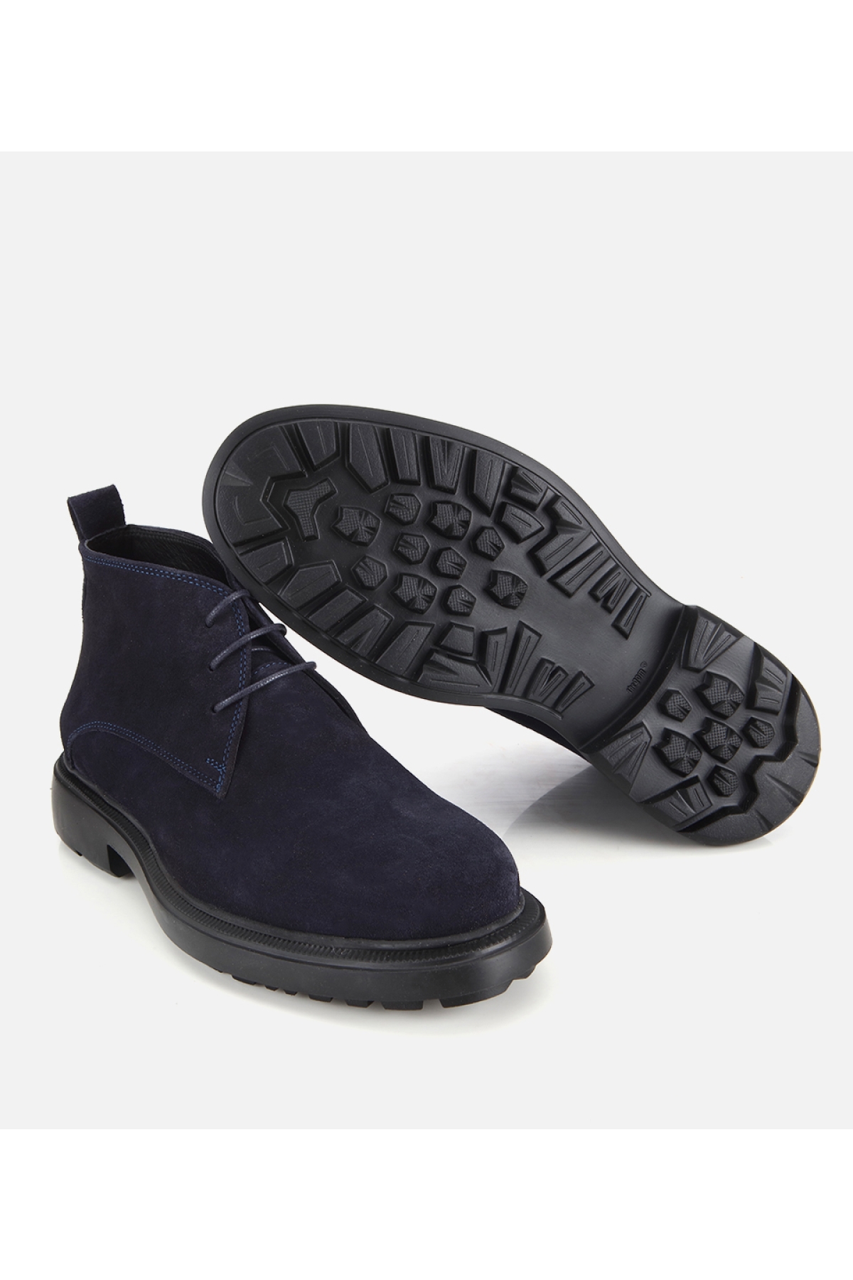 Hotiç Lacivert Hotiç Süet Deri Erkek Bağcık Detaylı Klasik Bot