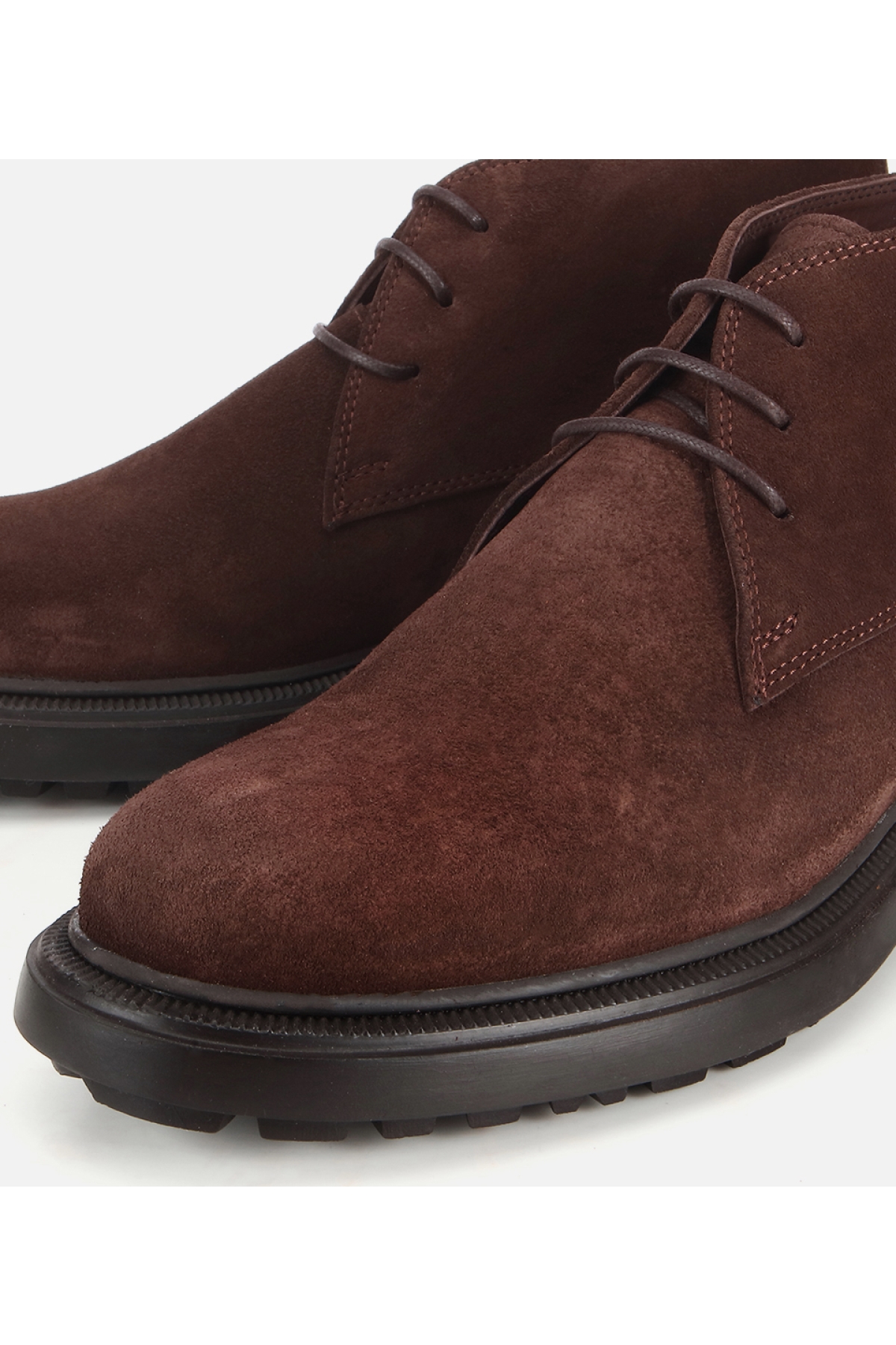 Hotiç Lacivert Hotiç Süet Deri Erkek Bağcık Detaylı Klasik Bot