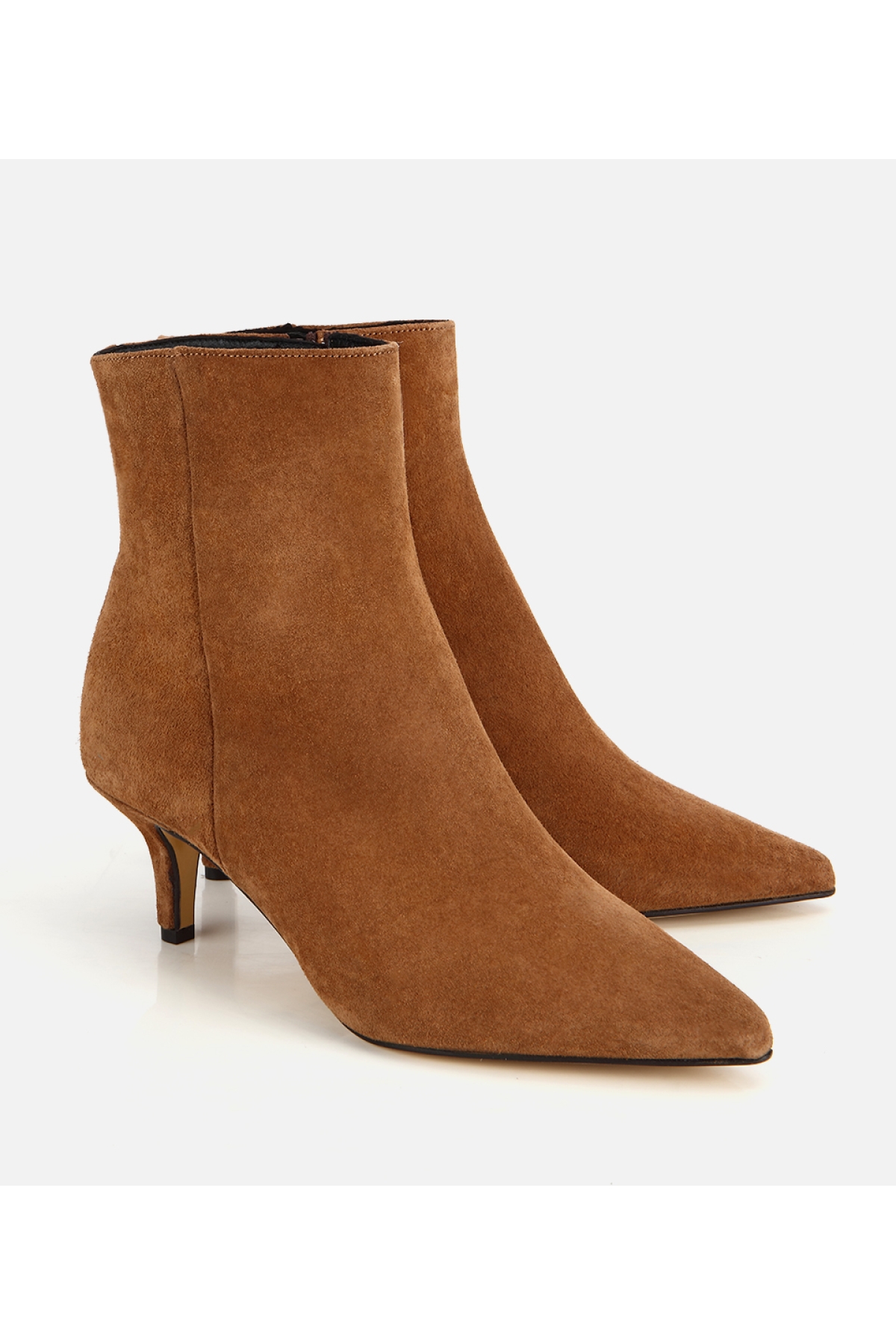 Hotiç Taba Hotiç Süet Deri Kadın Sivri Burunlu Bilekte Topuklu Bot
