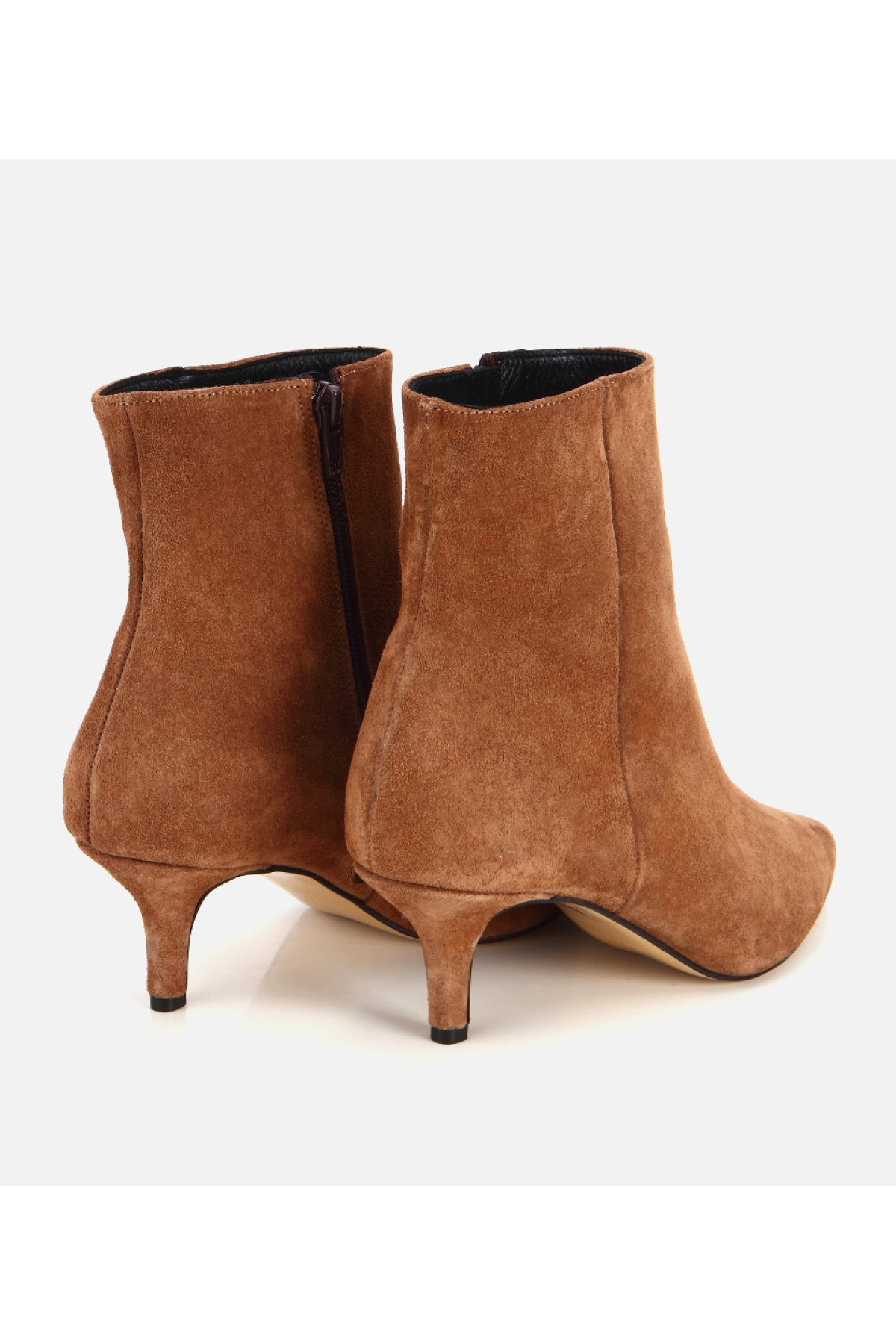 Hotiç Taba Hotiç Süet Deri Kadın Sivri Burunlu Bilekte Topuklu Bot