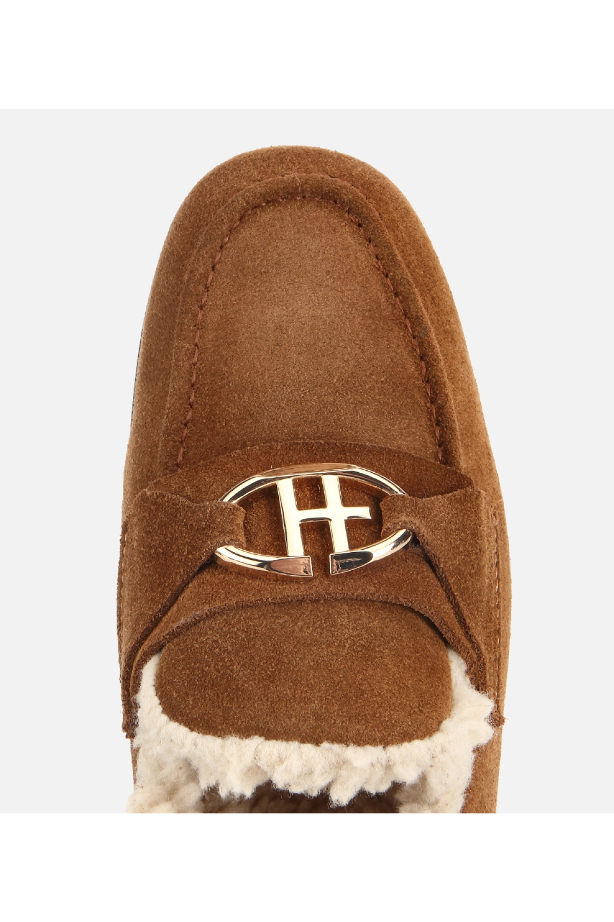 Hotiç Taba Hotiç Hotiç Süet Kadın Deri İçi Kürklü Klasik Loafer