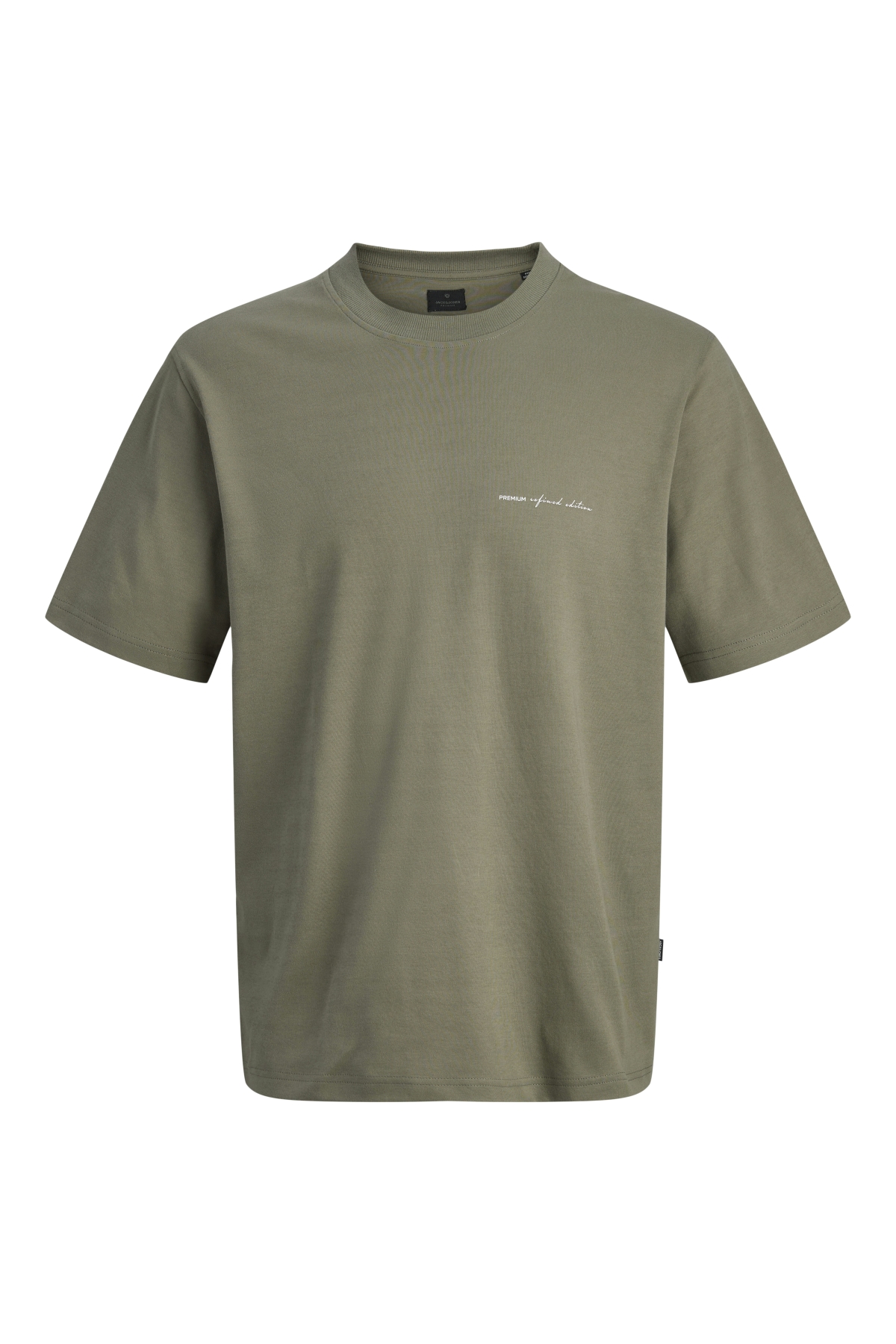 Jack Jones Jprblaowen Ss Brandıng Tee Sn Erkek Haki Tshirt