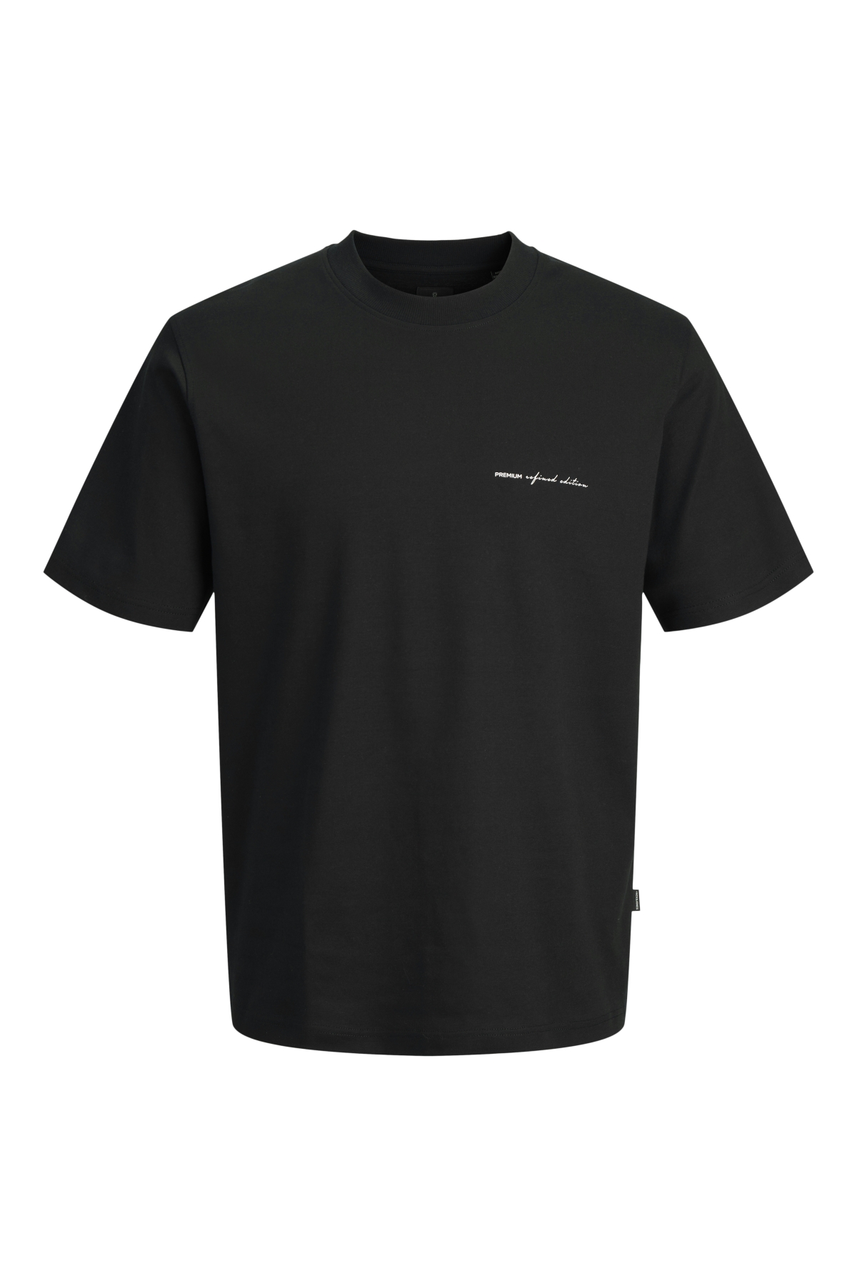 Jack Jones Jprblaowen Ss Brandıng Tee Sn Erkek Siyah Tshirt
