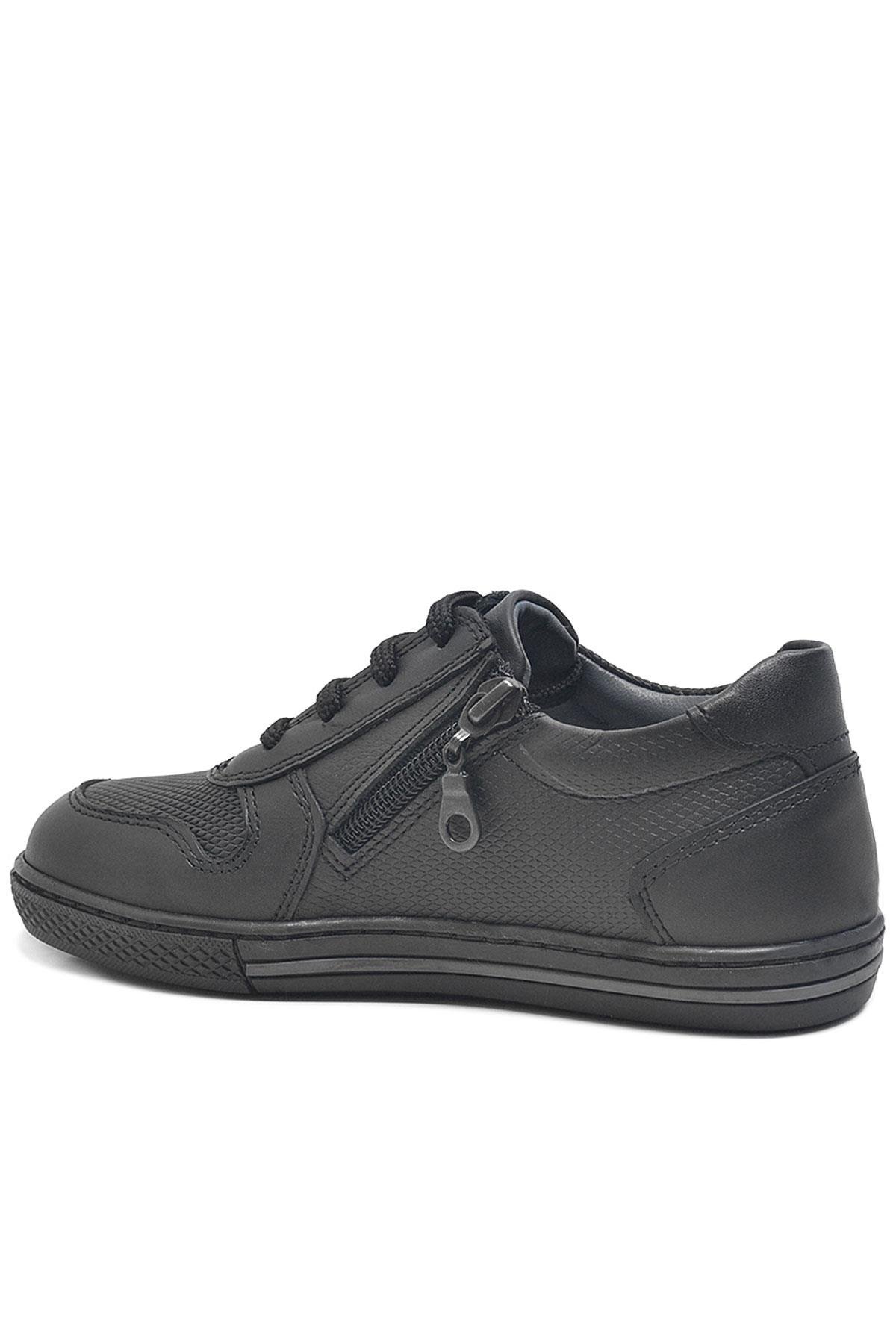 Rakerplus Rakerplus Siyah Hakiki Deri Günlük Erkek Çocuk Okul Ayakkabısı Flo'da! Siyah - 4. görsel