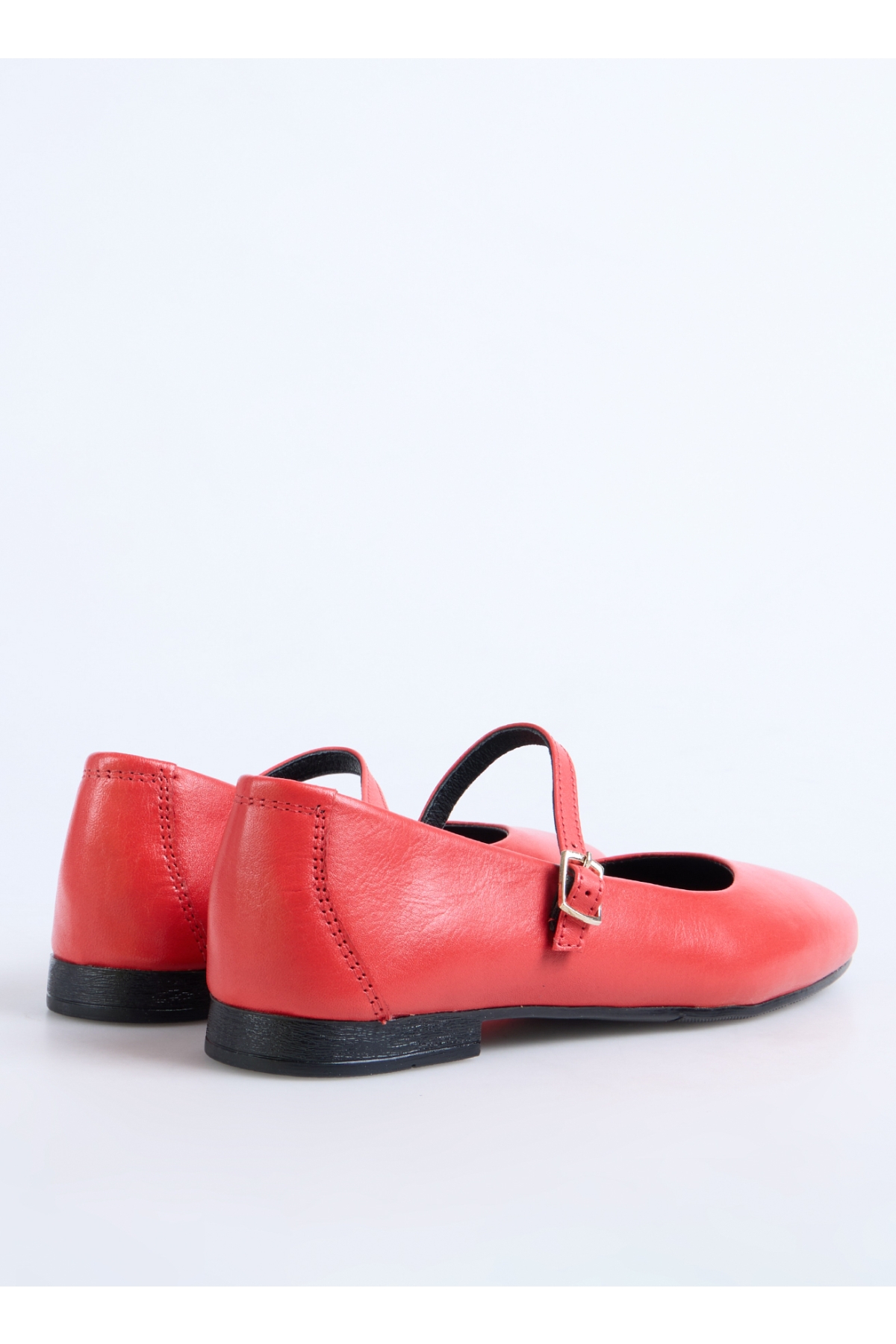 Fabrika Kırmızı Fabrika Deri Kadın Babet D-DERVILA