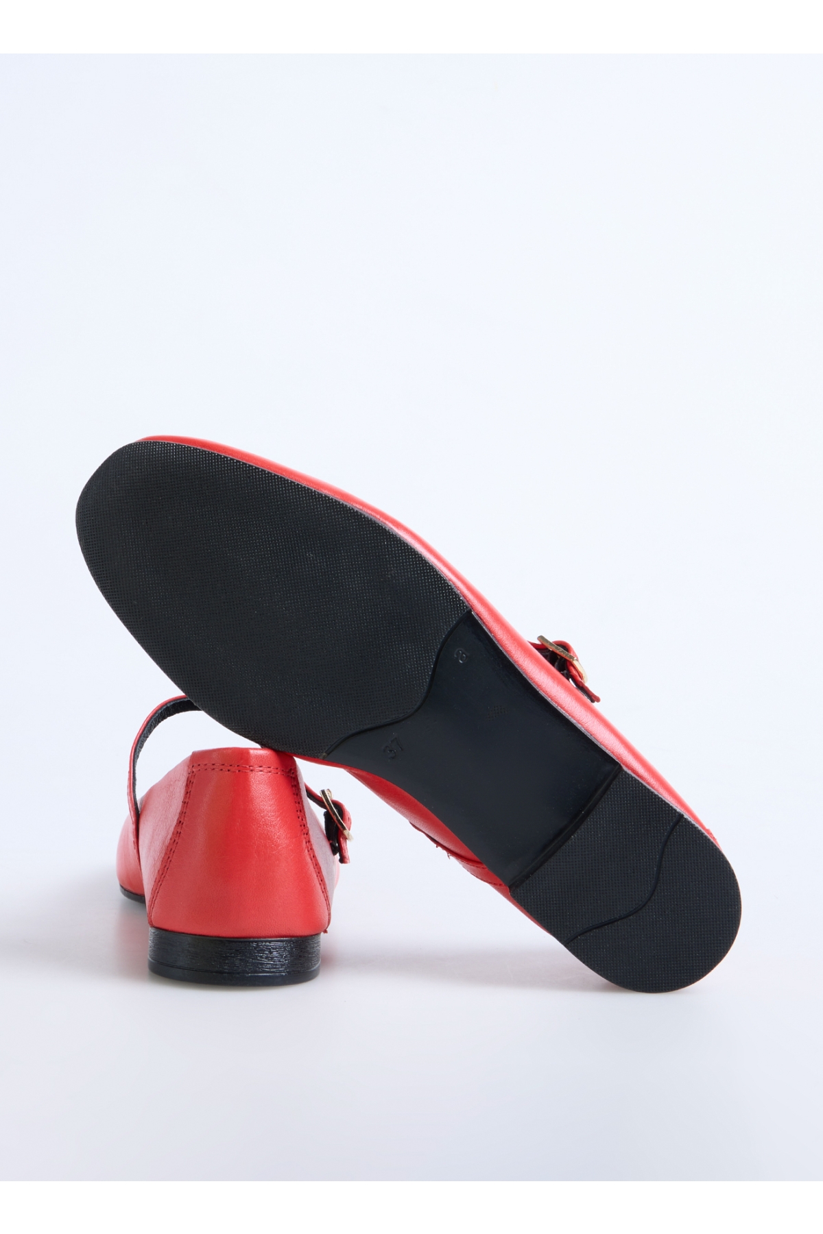 Fabrika Kırmızı Fabrika Deri Kadın Babet D-DERVILA