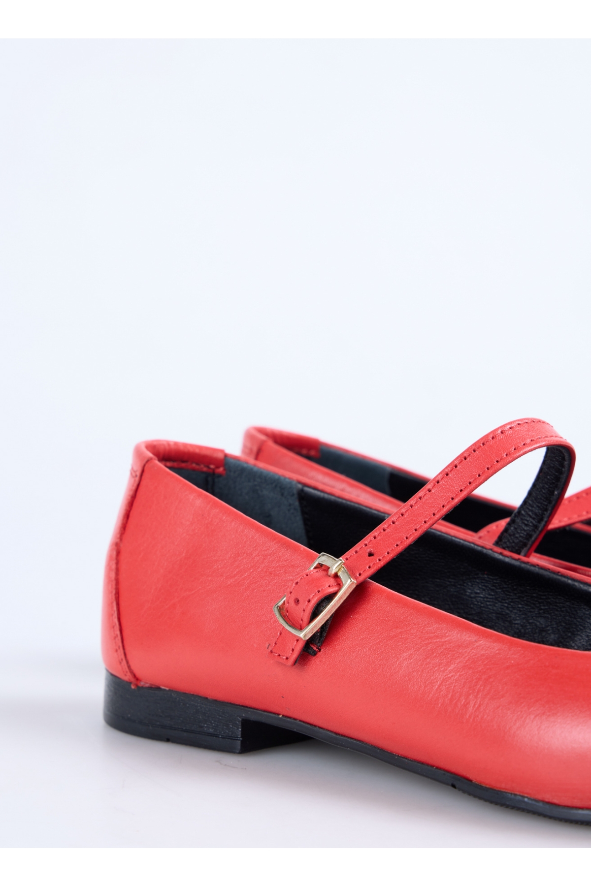 Fabrika Kırmızı Fabrika Deri Kadın Babet D-DERVILA