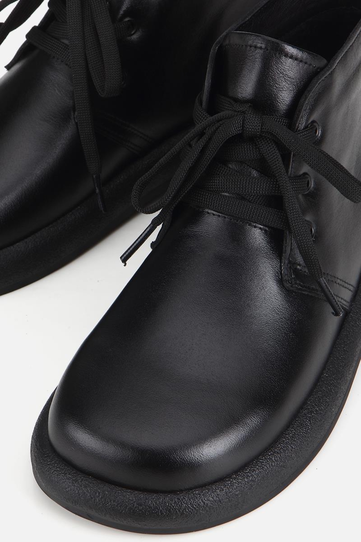 Yaya By Hotiç Siyah Yaya By Hotiç Yaya By Kadın Deri Bağcıklı Düz Bot