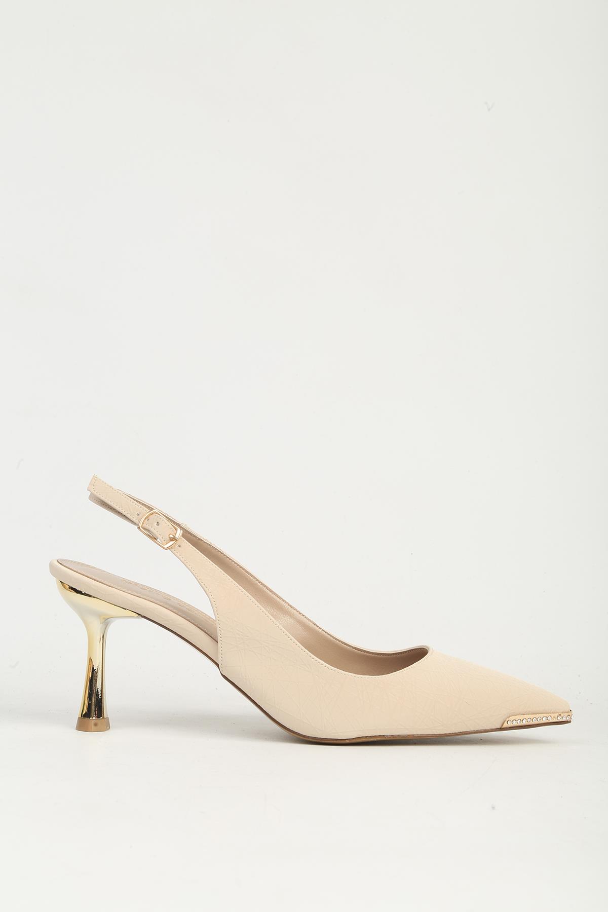 Pierre Cardin Bej Pierre Cardin Pc Kadın Topuklu Ayakkabı PC-55737