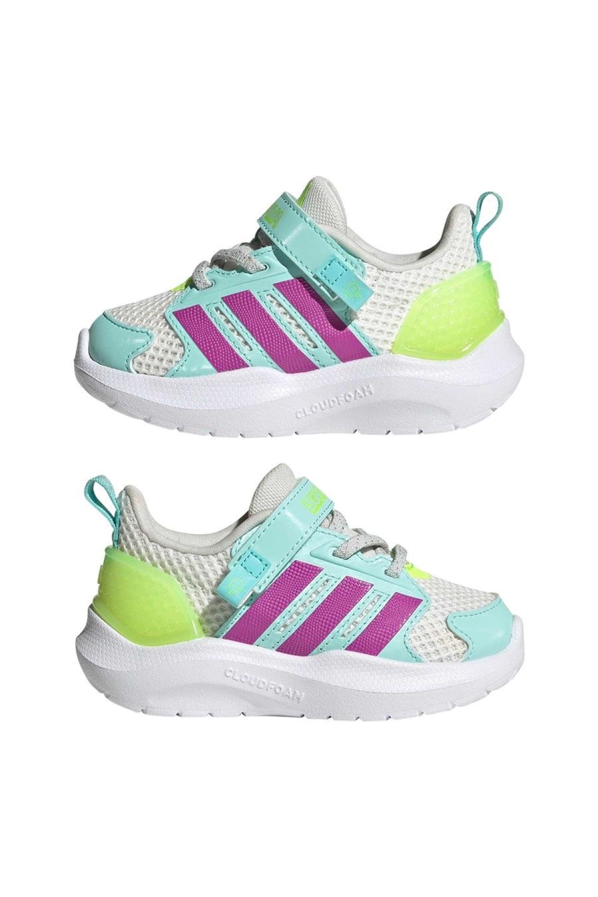 Adidas Adidas Bebek Beyaz Işıklı Ayakkabı LIGHTORAMA RNR EL I HQ9259 Flo'da! Beyaz - 3. görsel