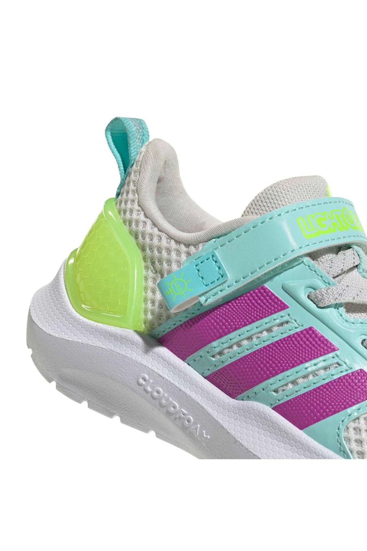 Adidas Adidas Bebek Beyaz Işıklı Ayakkabı LIGHTORAMA RNR EL I HQ9259 Flo'da! Beyaz - 11. görsel