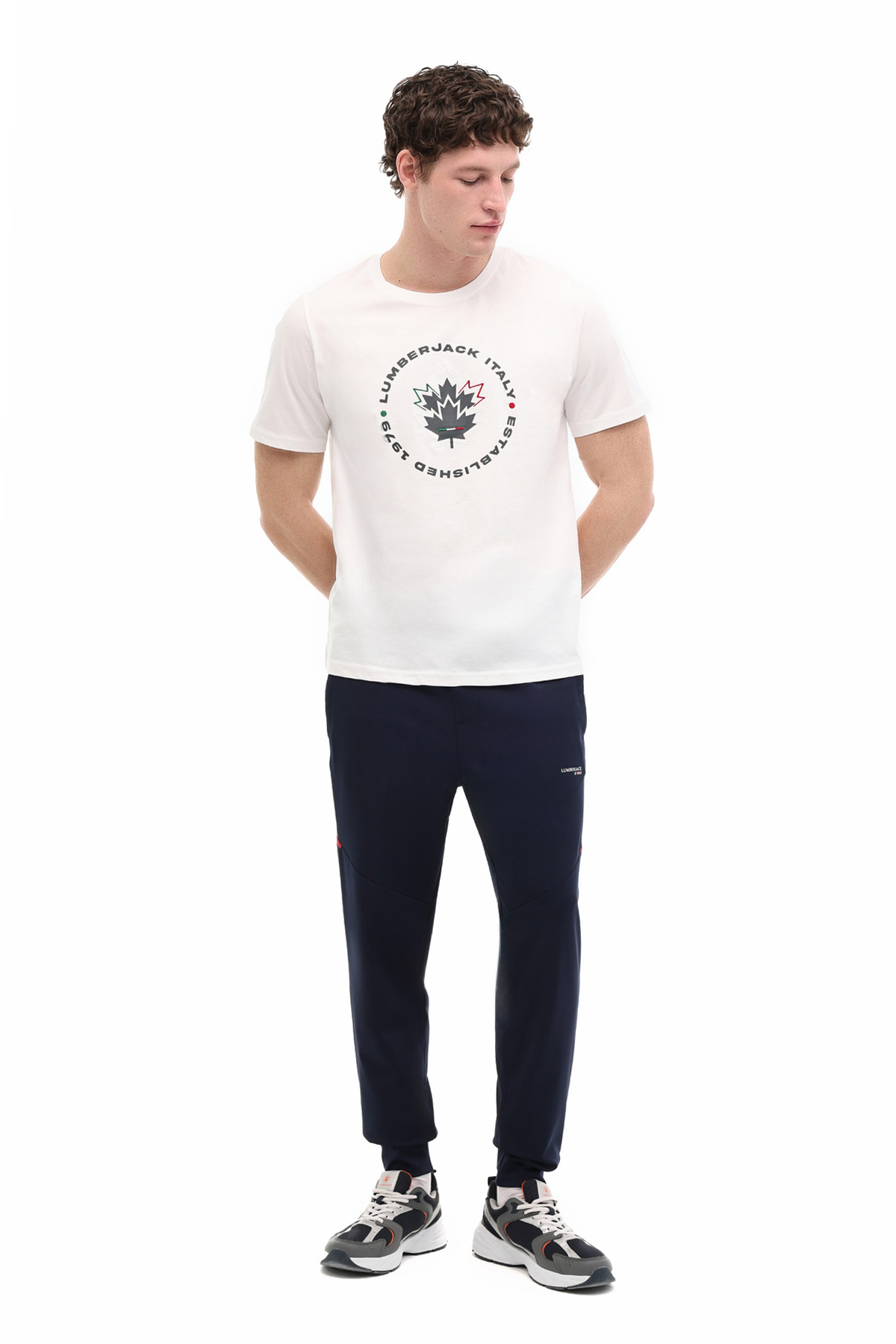 ML RENATO 11ITL 1030 6FX Beyaz Erkek Kısa Kol T-Shirt - Lumberjack