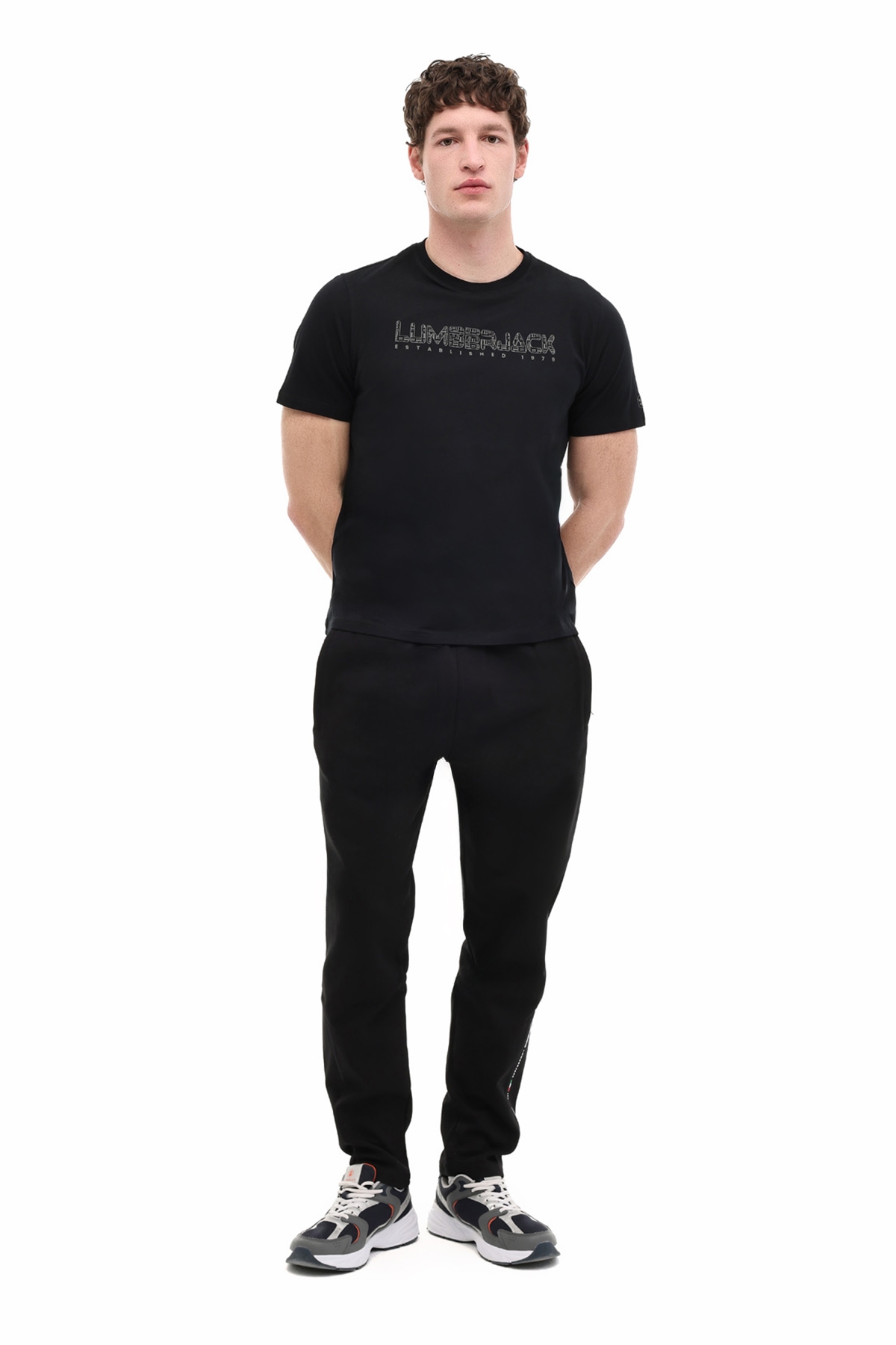 Lumberjack ML ULRICH 11ID1-100 6FX Siyah Erkek Kısa Kol T-Shirt