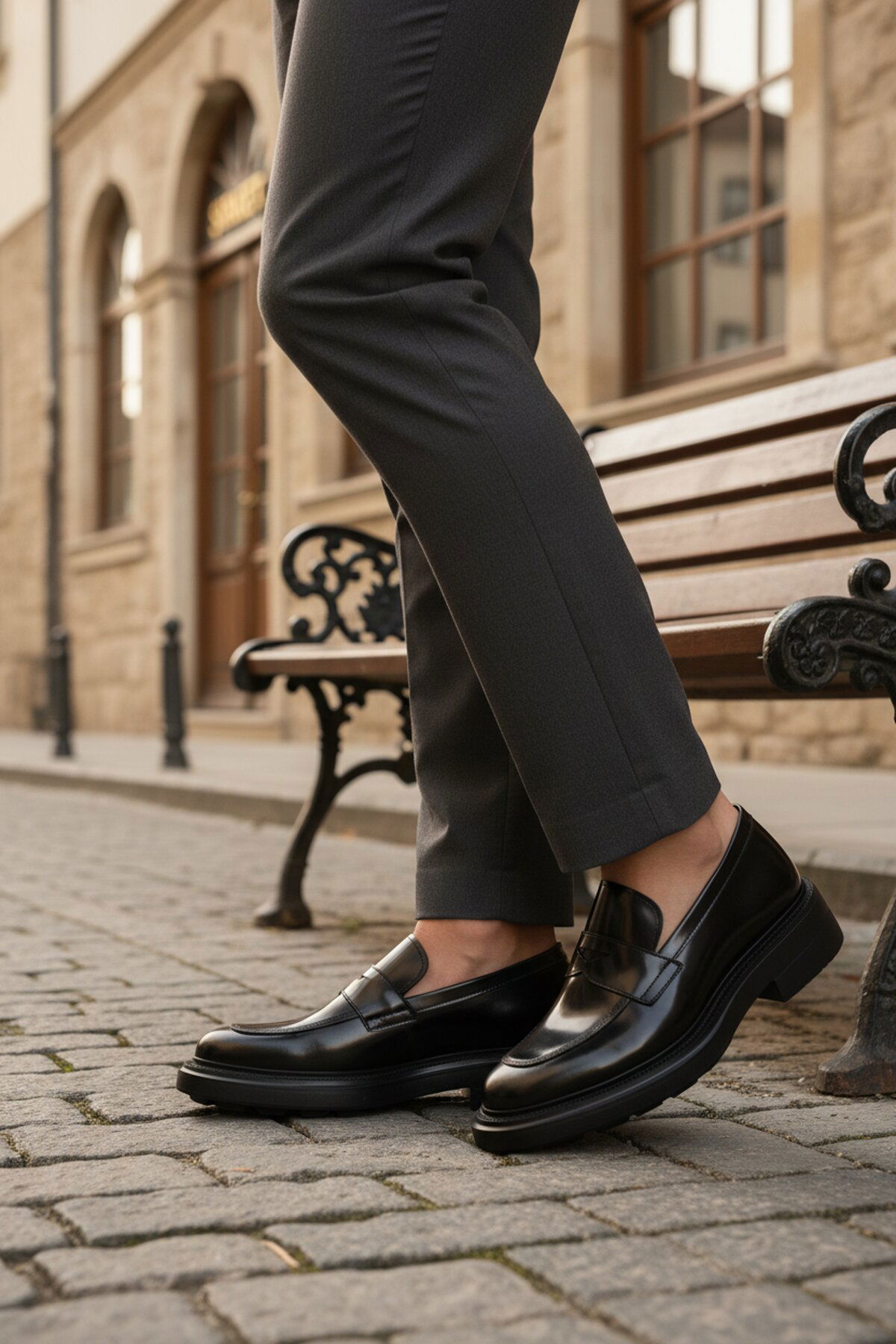 Ayakmod Siyah Ayakmod Açma Hakiki Deri Erkek Casual Ayakkabı 3254 M