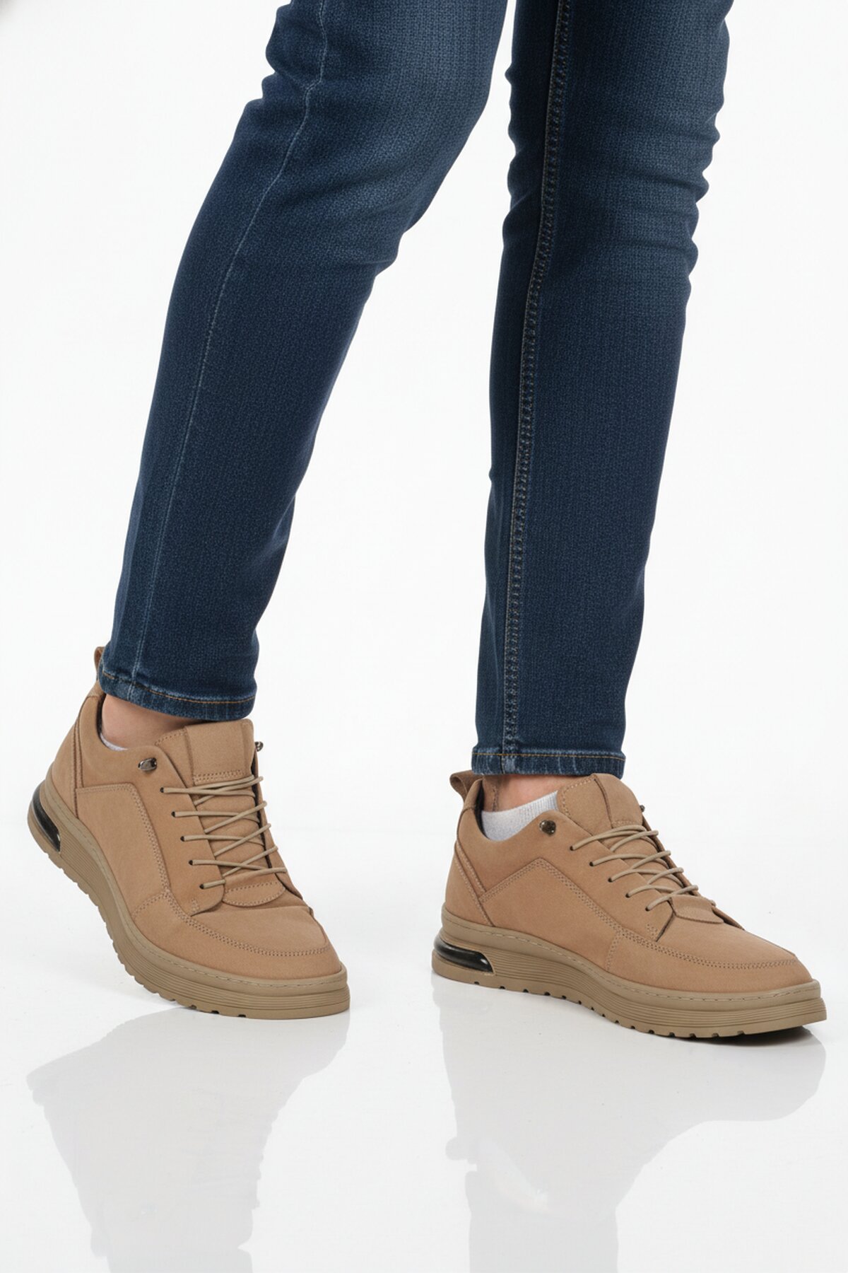 A Spor Siyah A Spor Aspor Nubuk Hakiki Deri Erkek Casual Ayakkabı