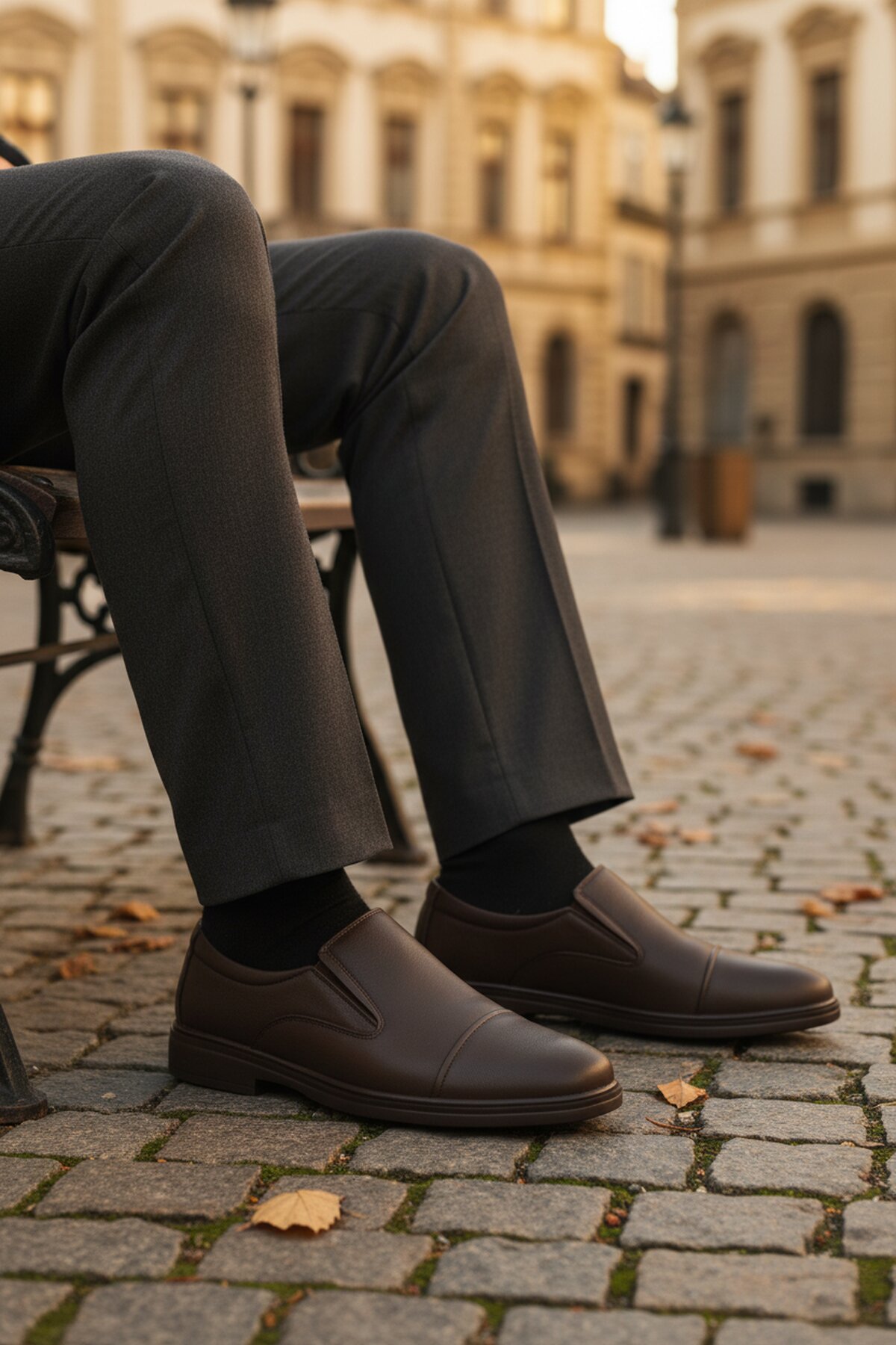 A Spor Siyah A Spor Aspor Hakiki Deri Jel Taban Erkek Klasik Ayakkabı