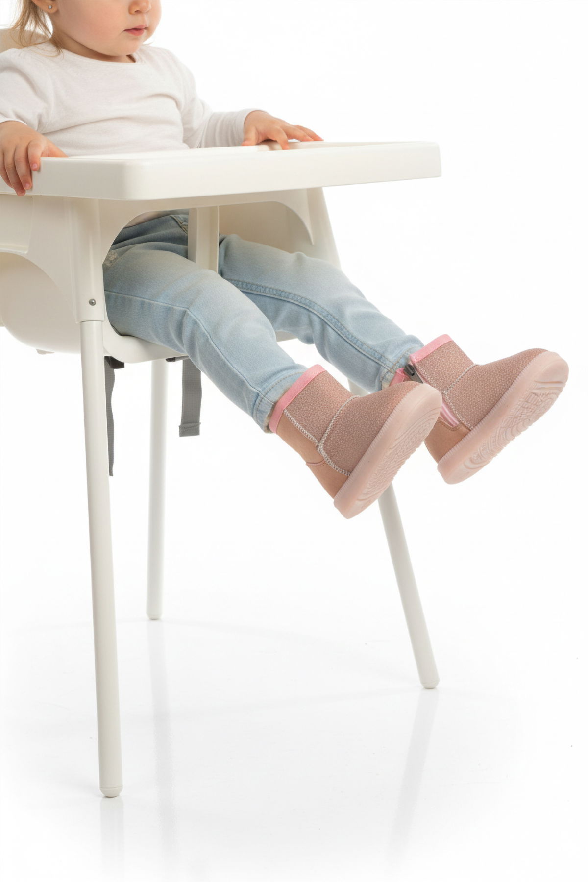 A Spor Siyah A Spor Aspor Taba İçi Kürklü Fermuarlı Kız Bebek Düz Bot