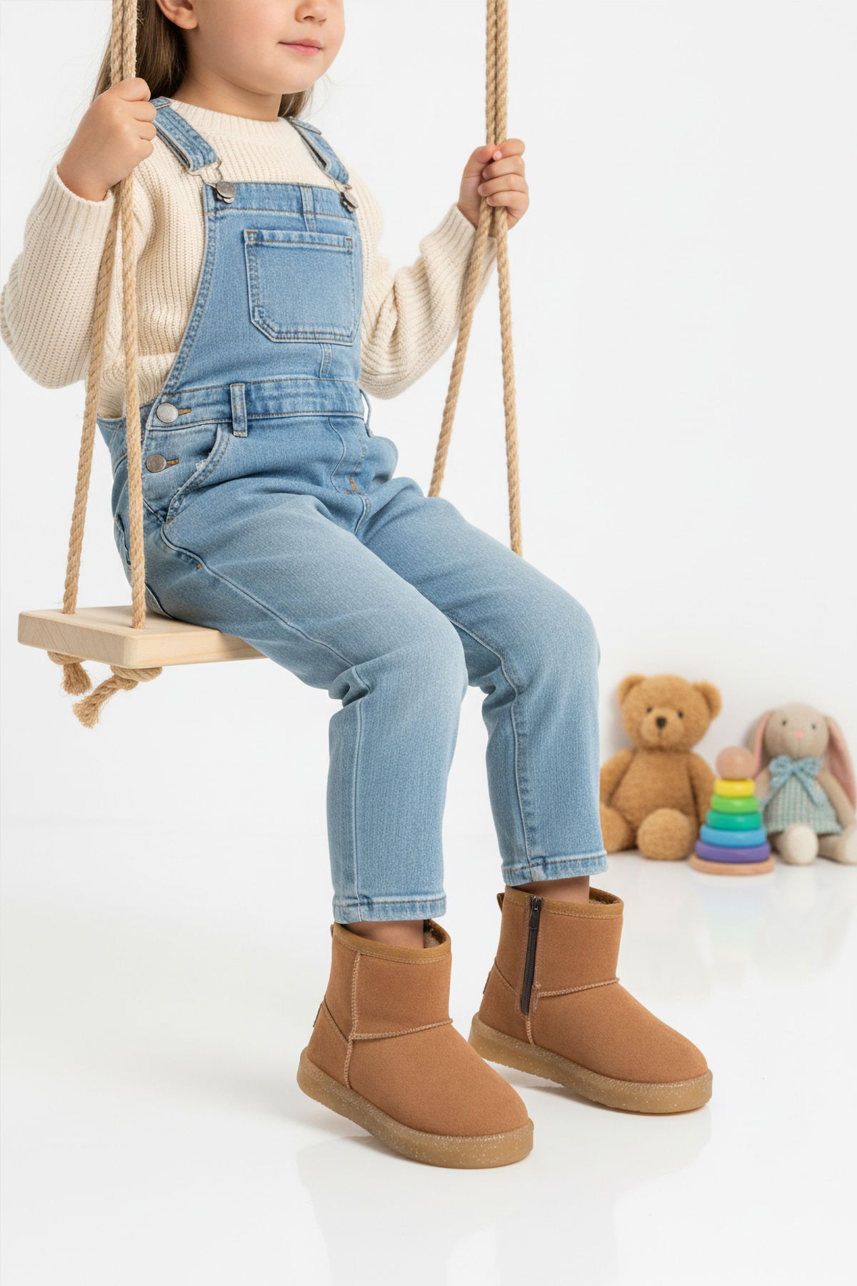 A Spor Siyah A Spor Aspor Kız Çocuk Düz Bot