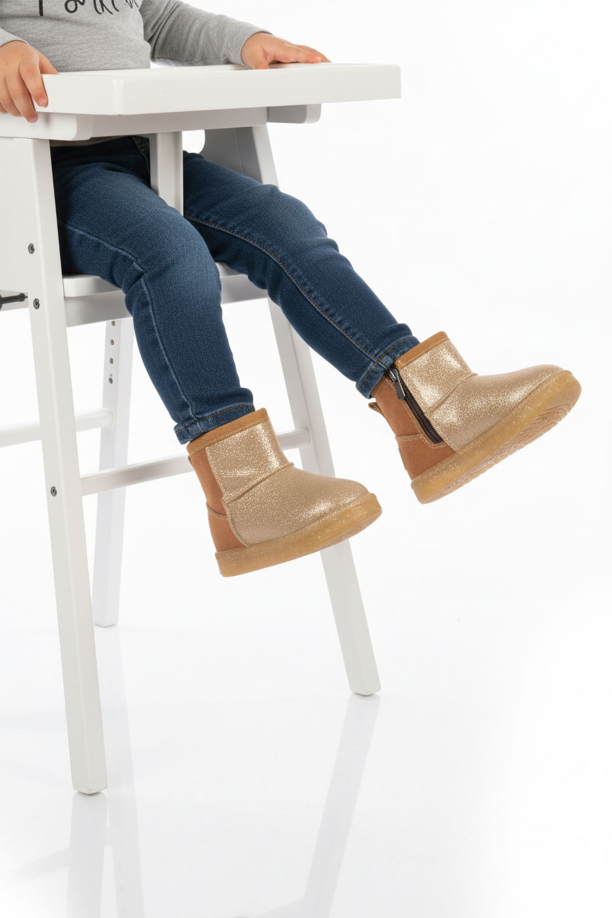 A Spor Siyah A Spor Aspor Taba İçi Kürklü Fermuarlı Kız Bebek Düz Bot