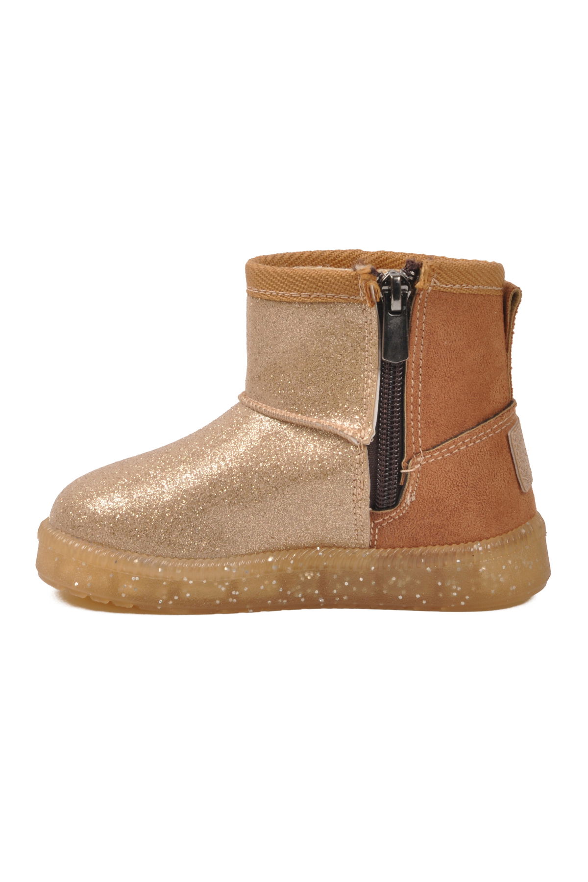 A Spor Siyah A Spor Aspor Taba İçi Kürklü Fermuarlı Kız Bebek Düz Bot