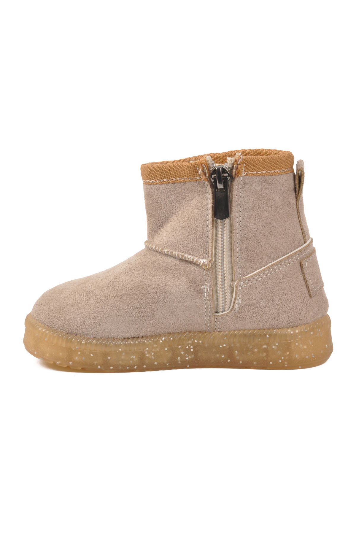 A Spor Siyah A Spor Aspor Taba İçi Kürklü Fermuarlı Kız Bebek Düz Bot