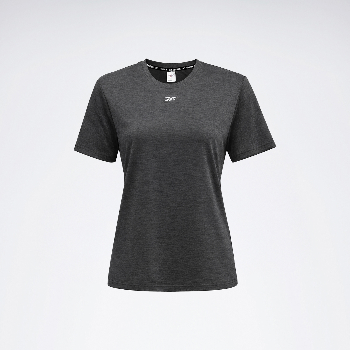 Reebok ID TRAIN MELANGE TECH TEE Siyah Erkek Kısa Kol T-Shirt